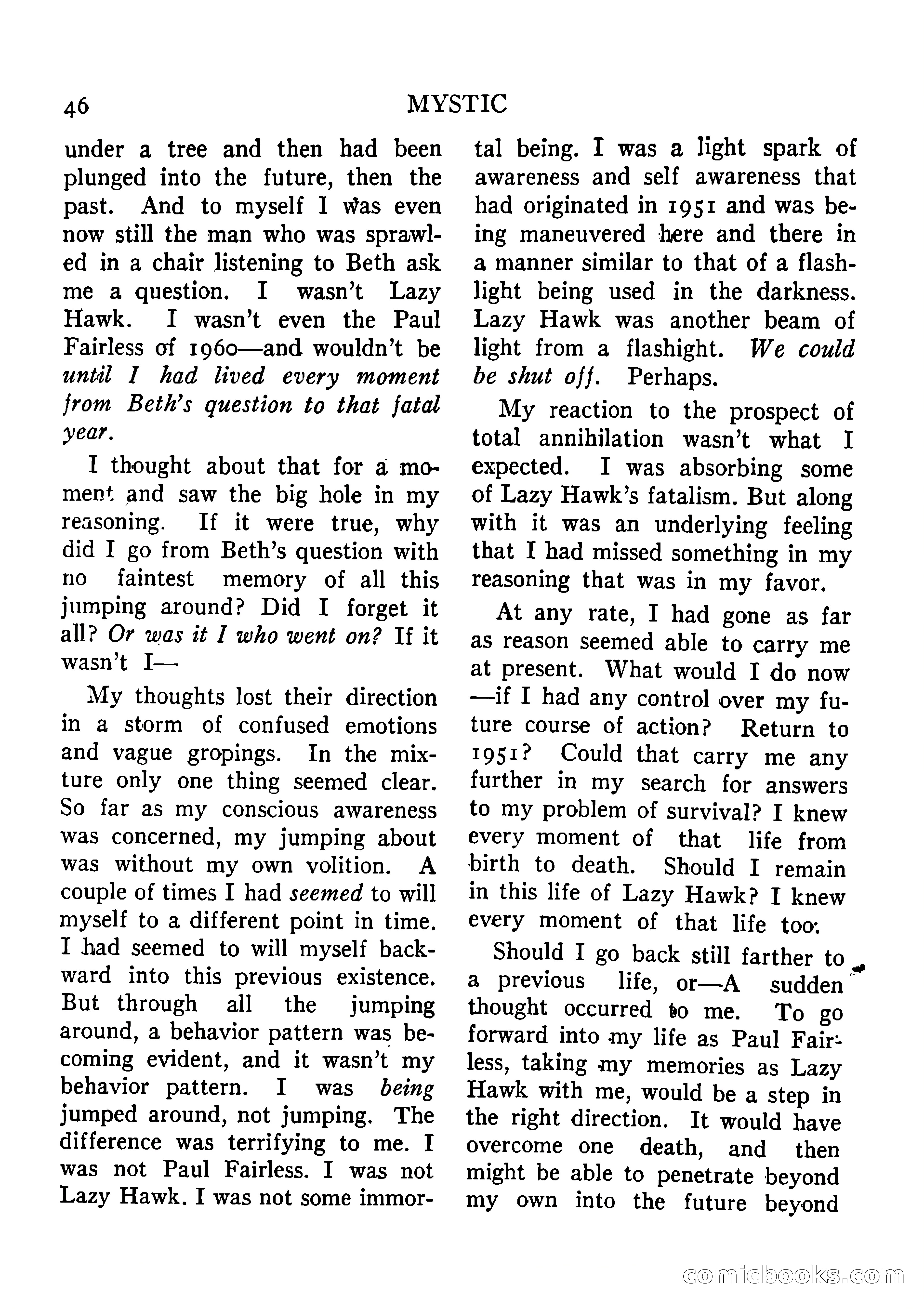 Mystic Magazine, August 1954 — page 46 of 133