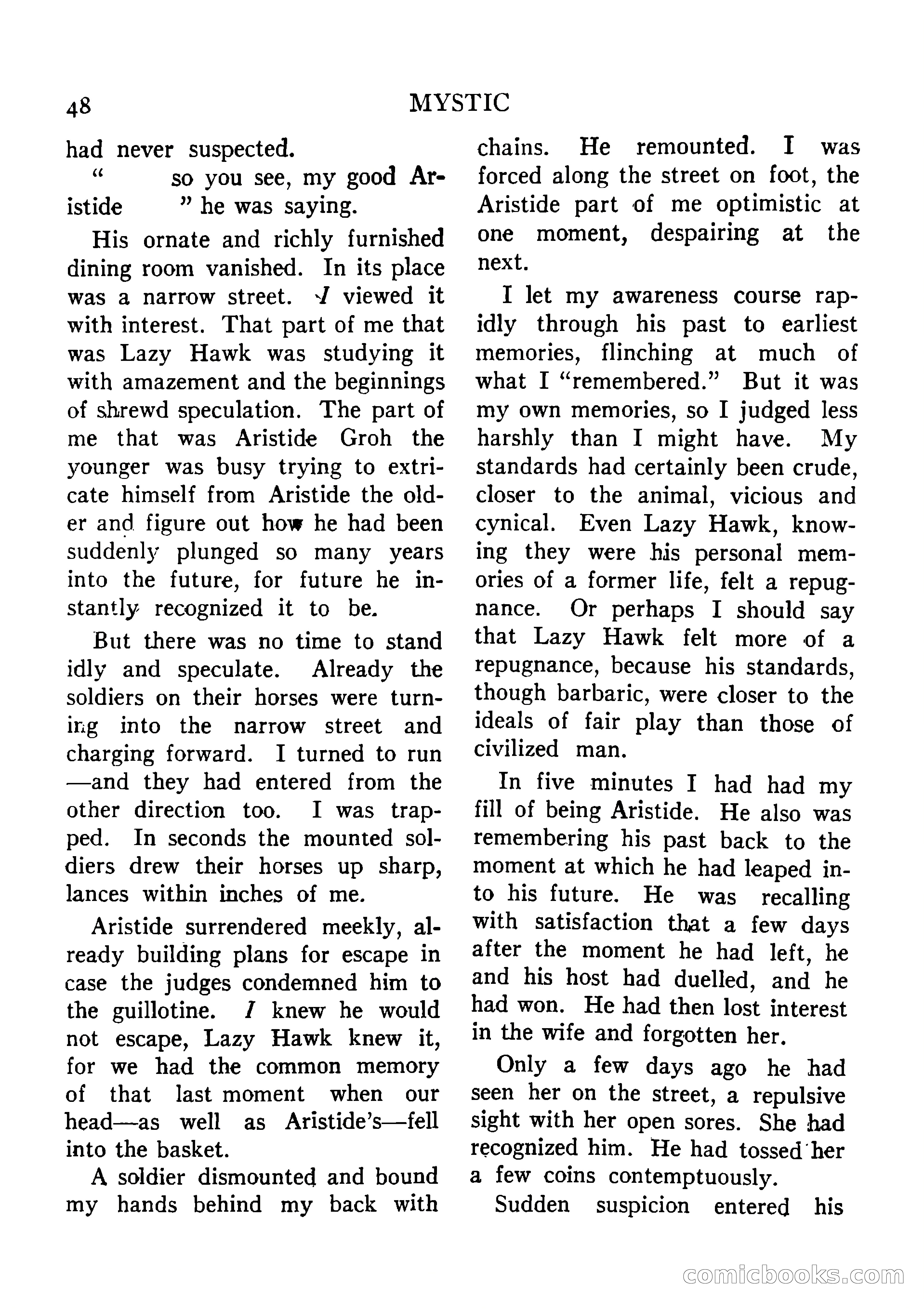 Mystic Magazine, August 1954 — page 48 of 133