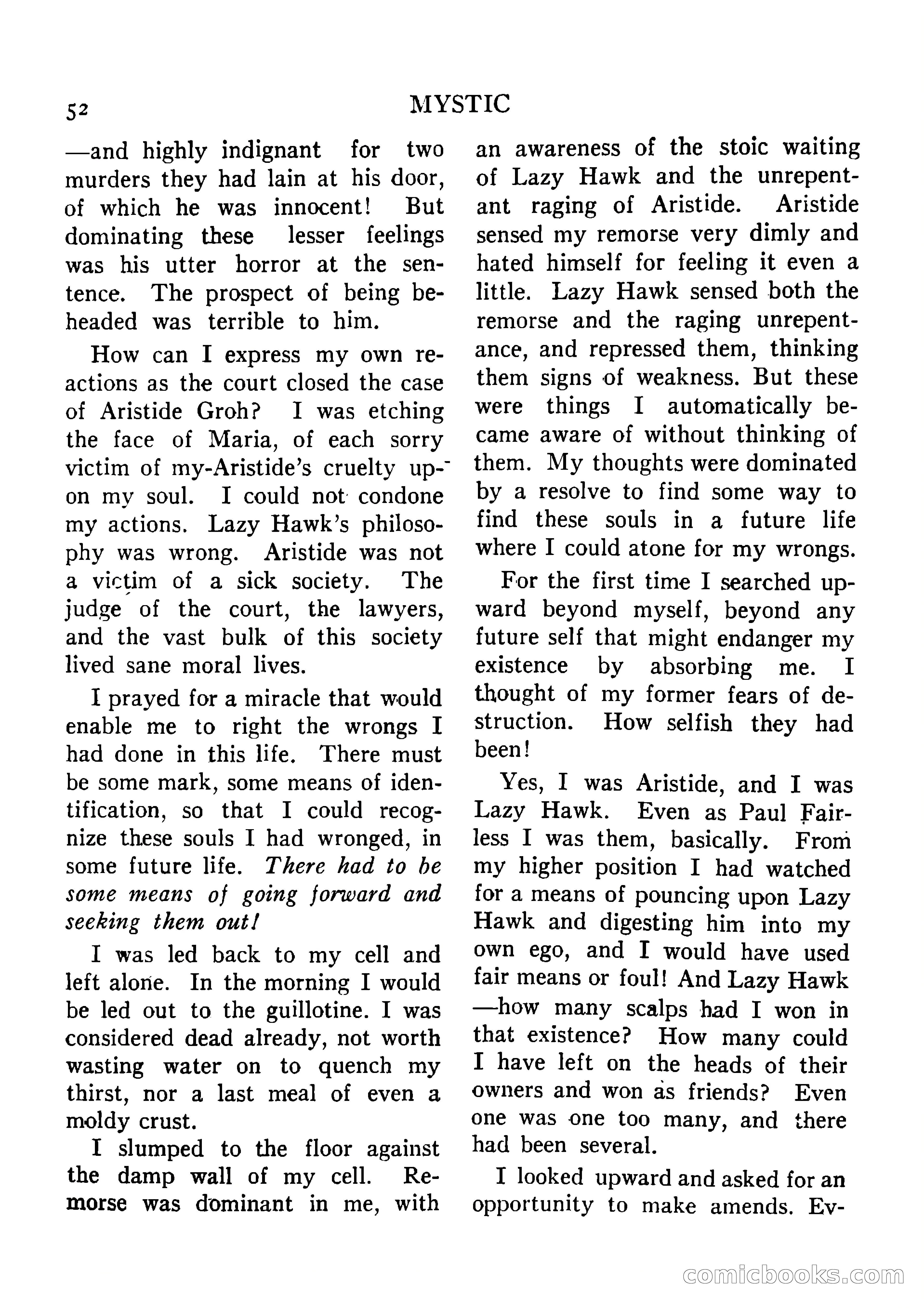 Mystic Magazine, August 1954 — page 52 of 133