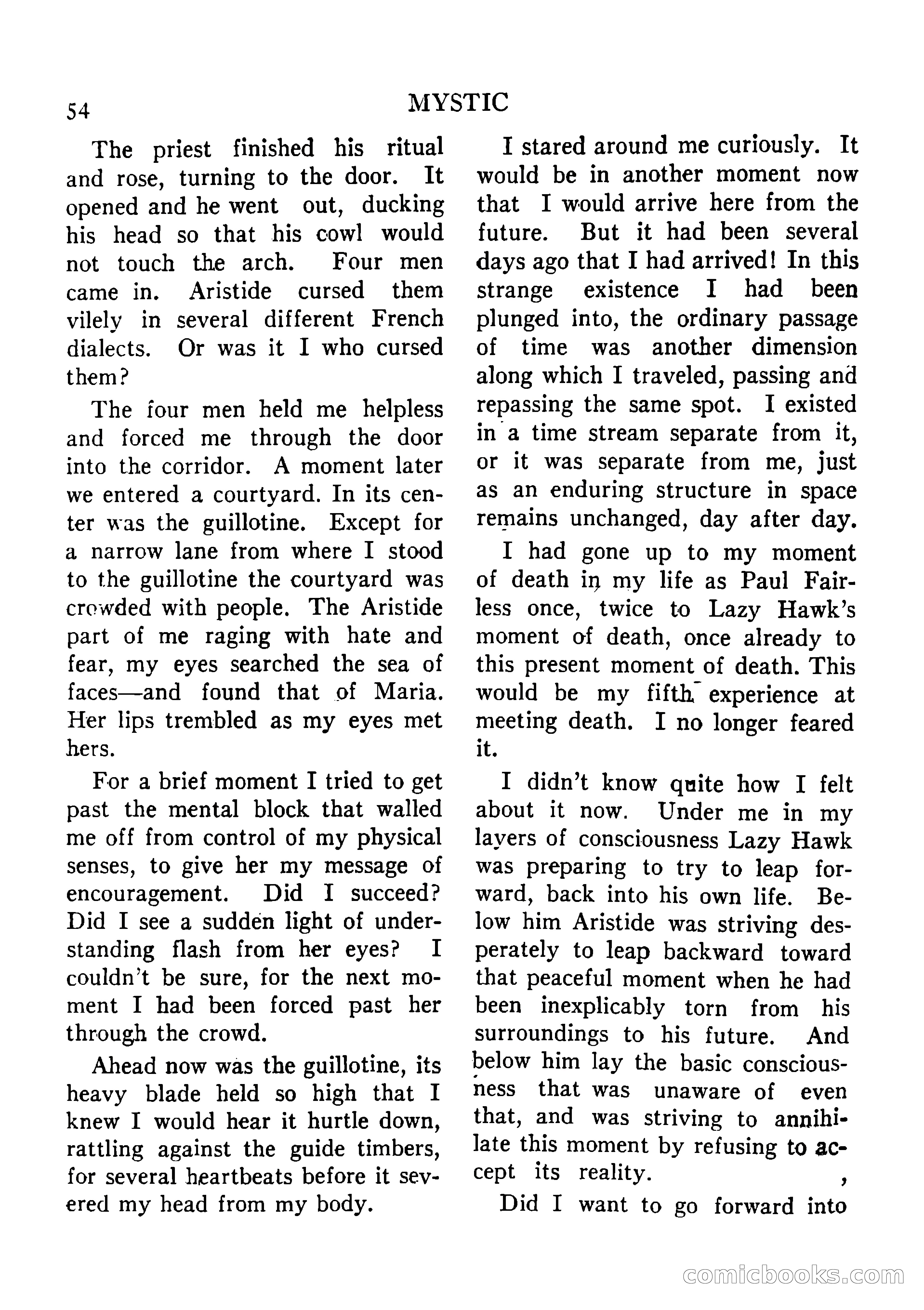 Mystic Magazine, August 1954 — page 54 of 133
