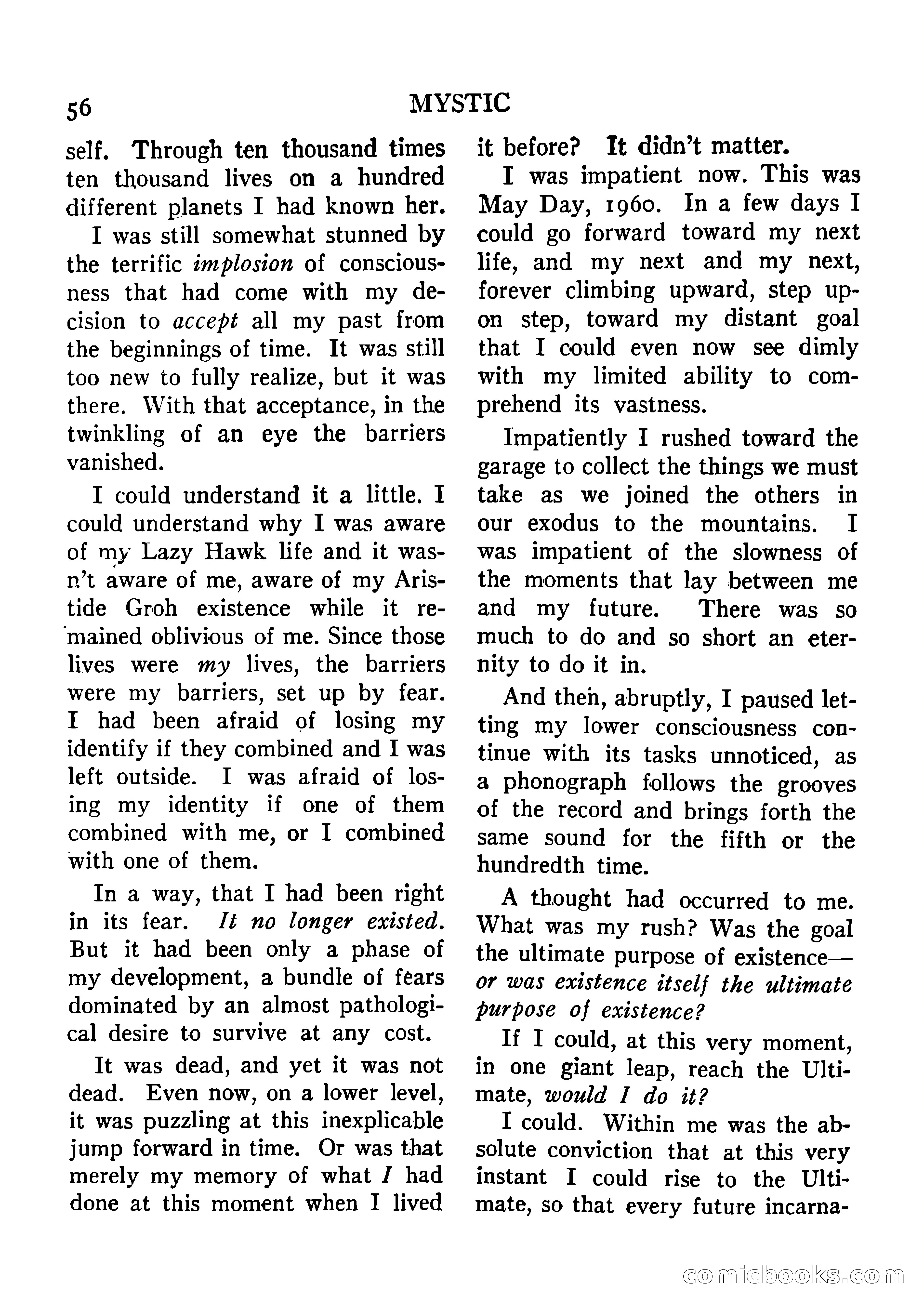 Mystic Magazine, August 1954 — page 56 of 133