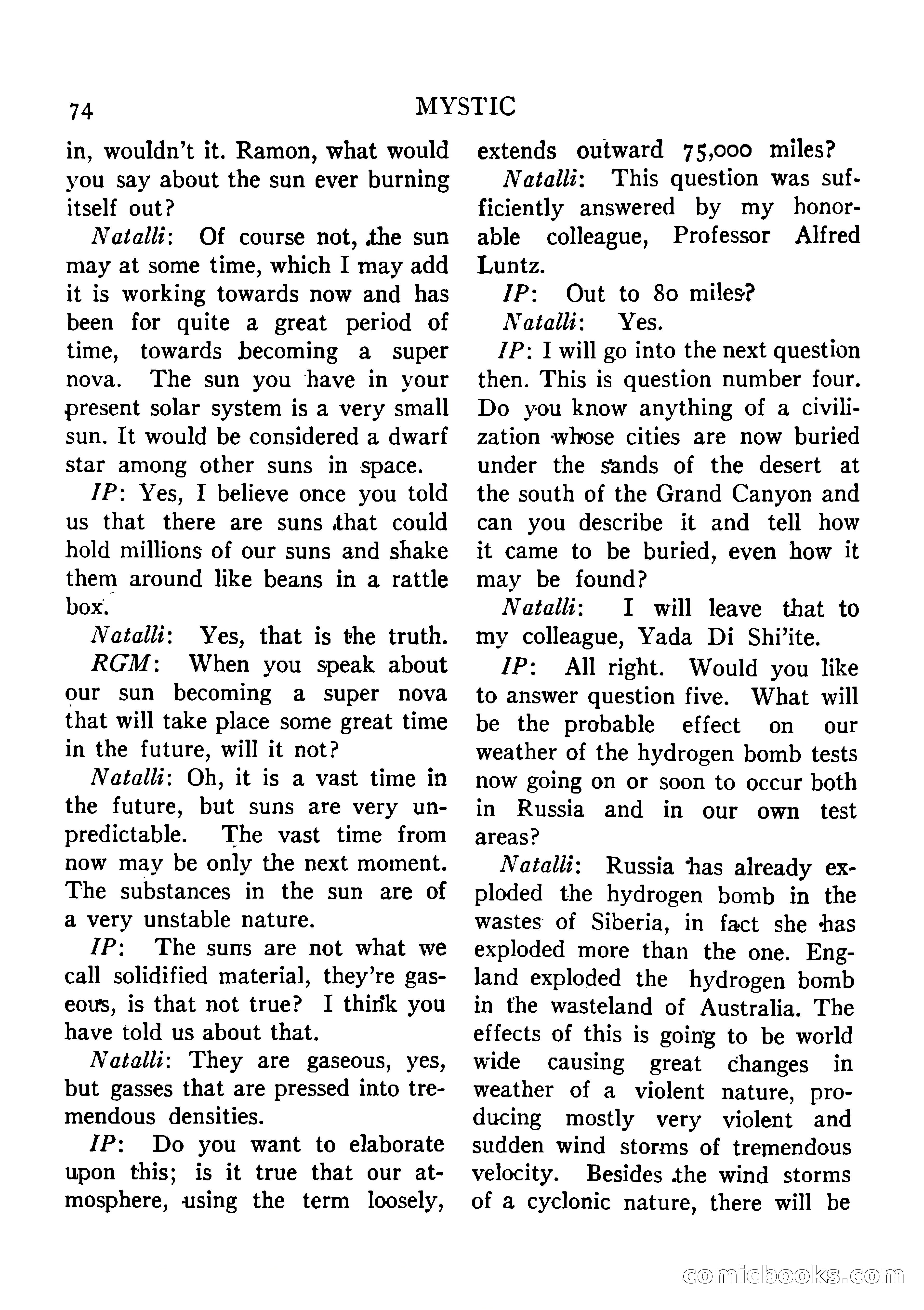Mystic Magazine, August 1954 — page 74 of 133
