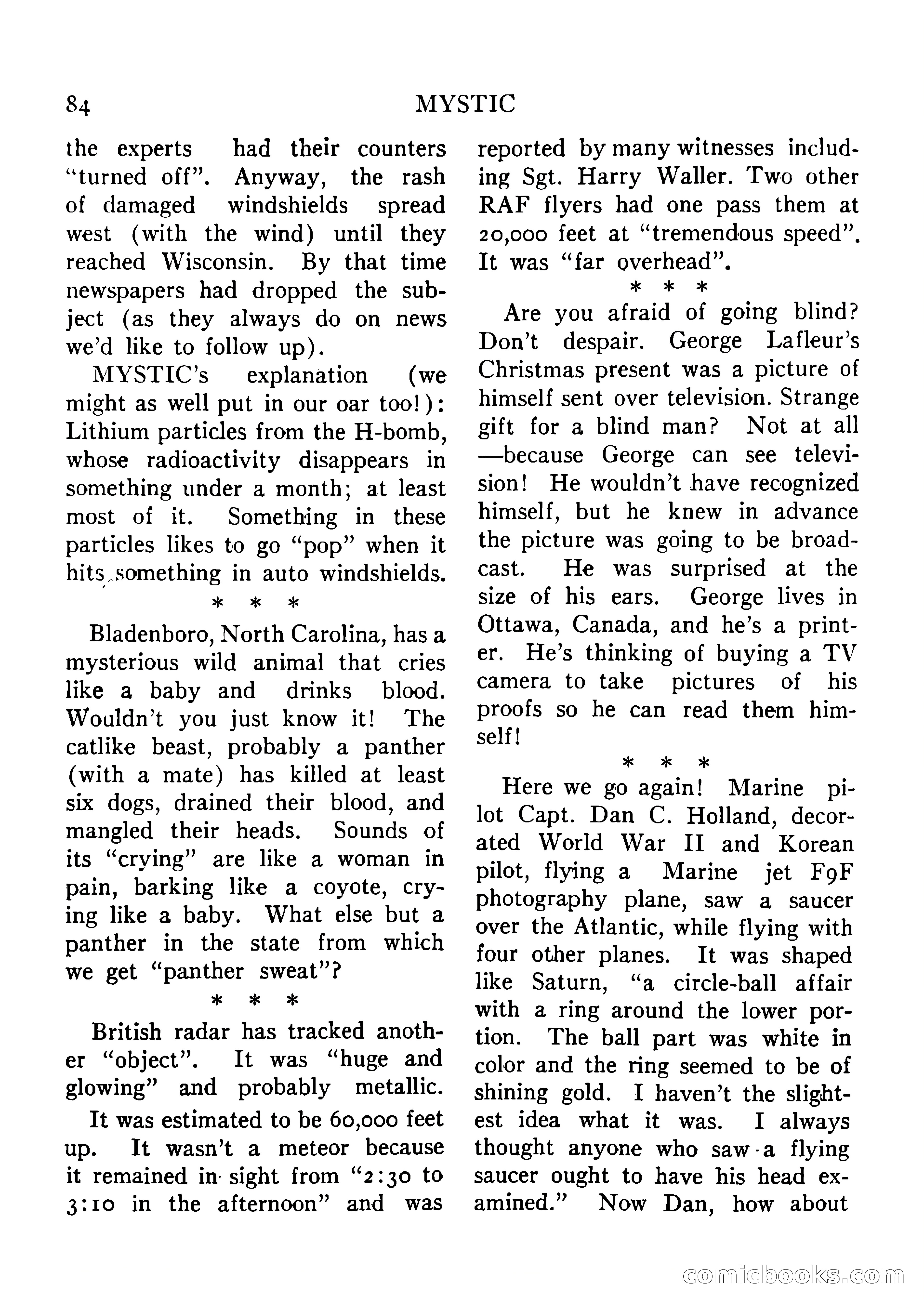 Mystic Magazine, August 1954 — page 84 of 133