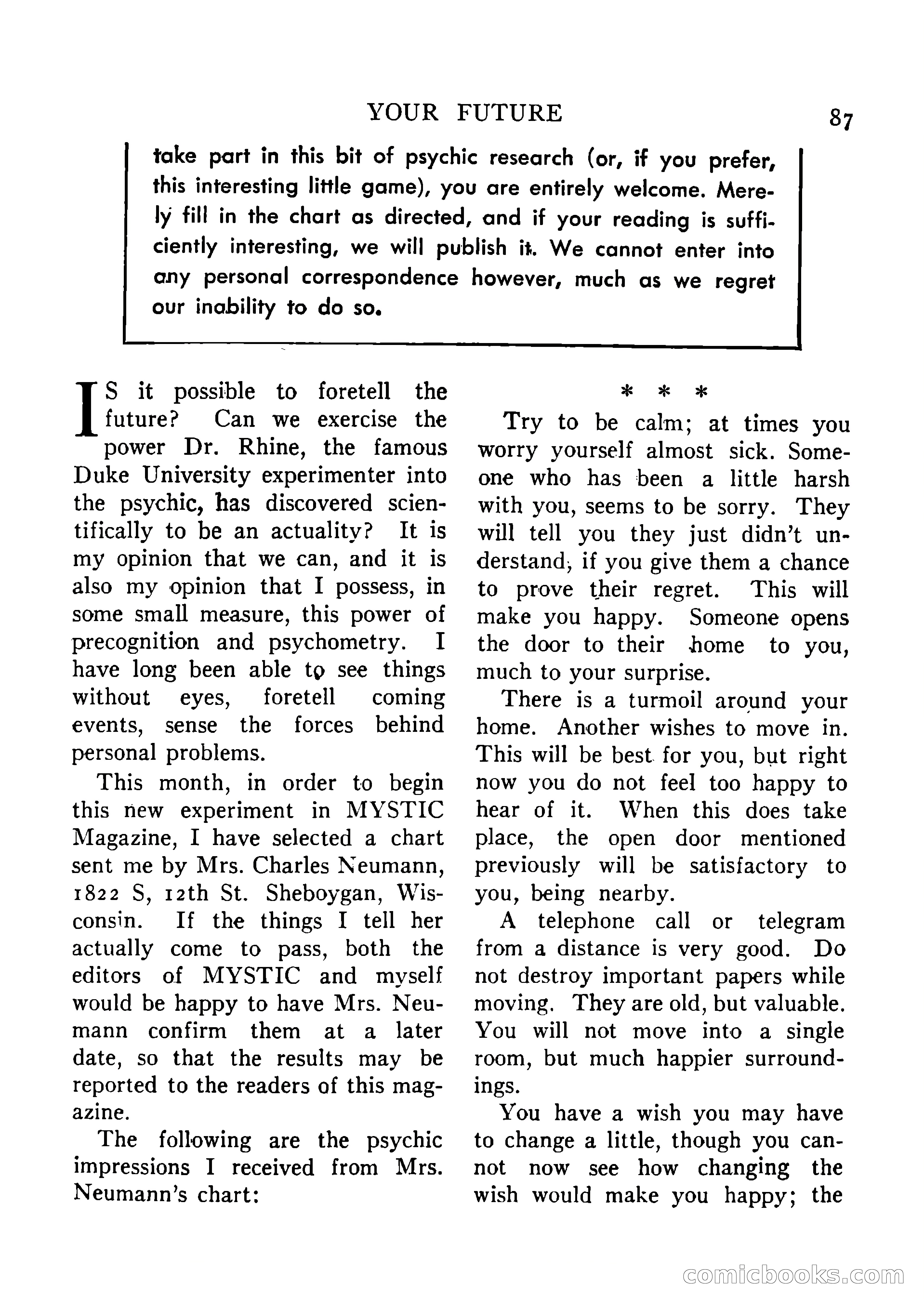 Mystic Magazine, August 1954 — page 87 of 133