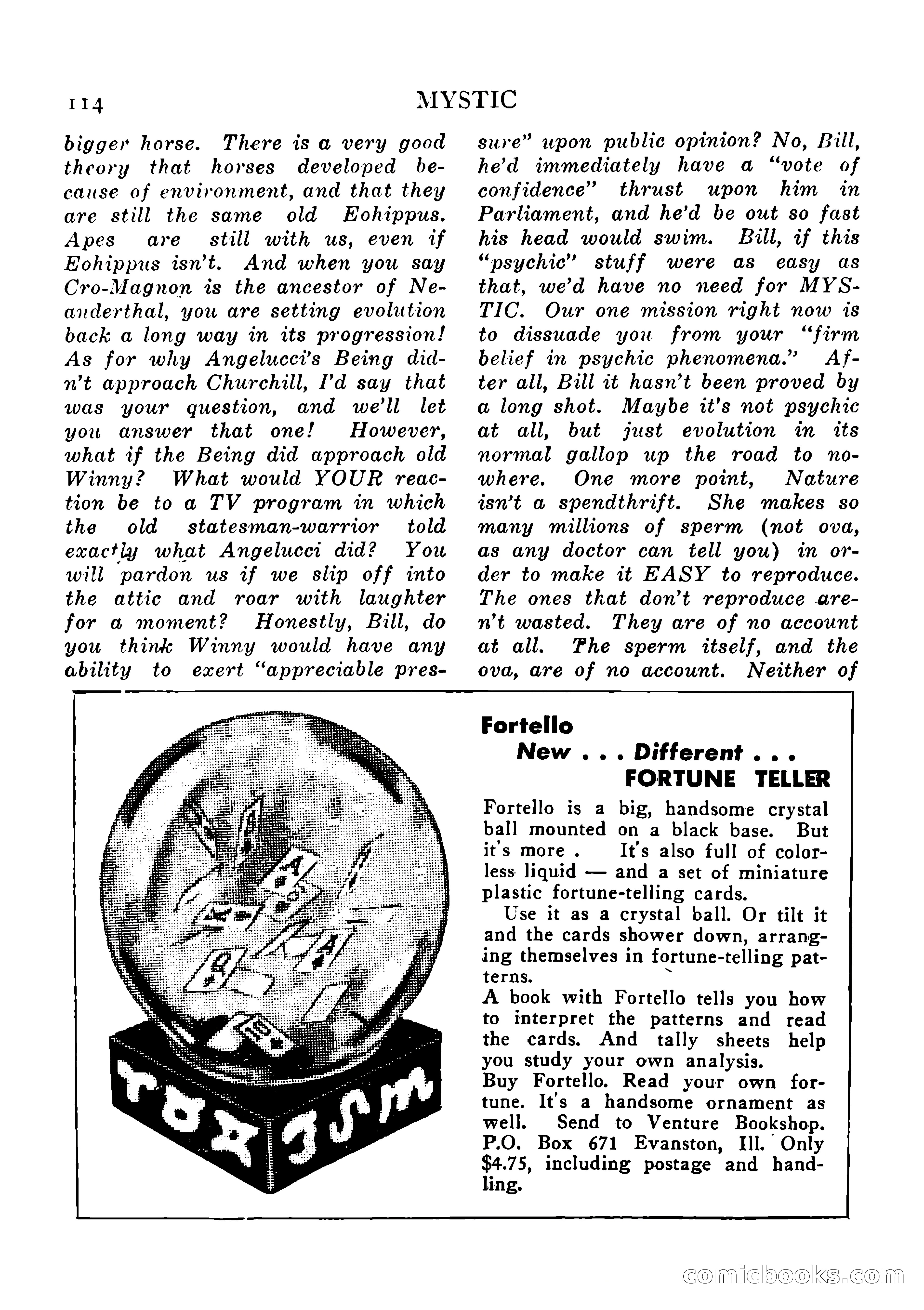 Mystic Magazine, August 1954 — page 114 of 133