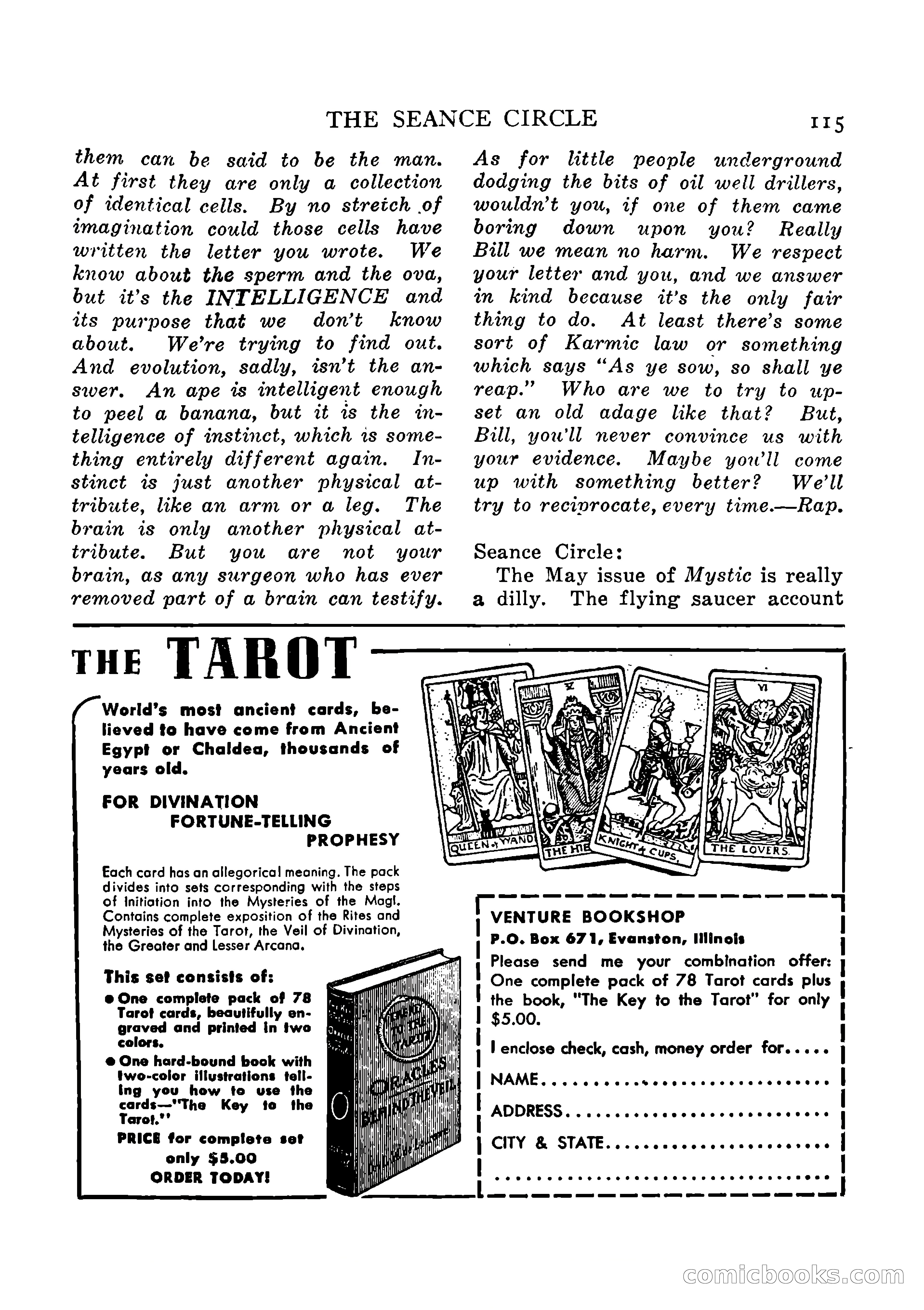 Mystic Magazine, August 1954 — page 115 of 133