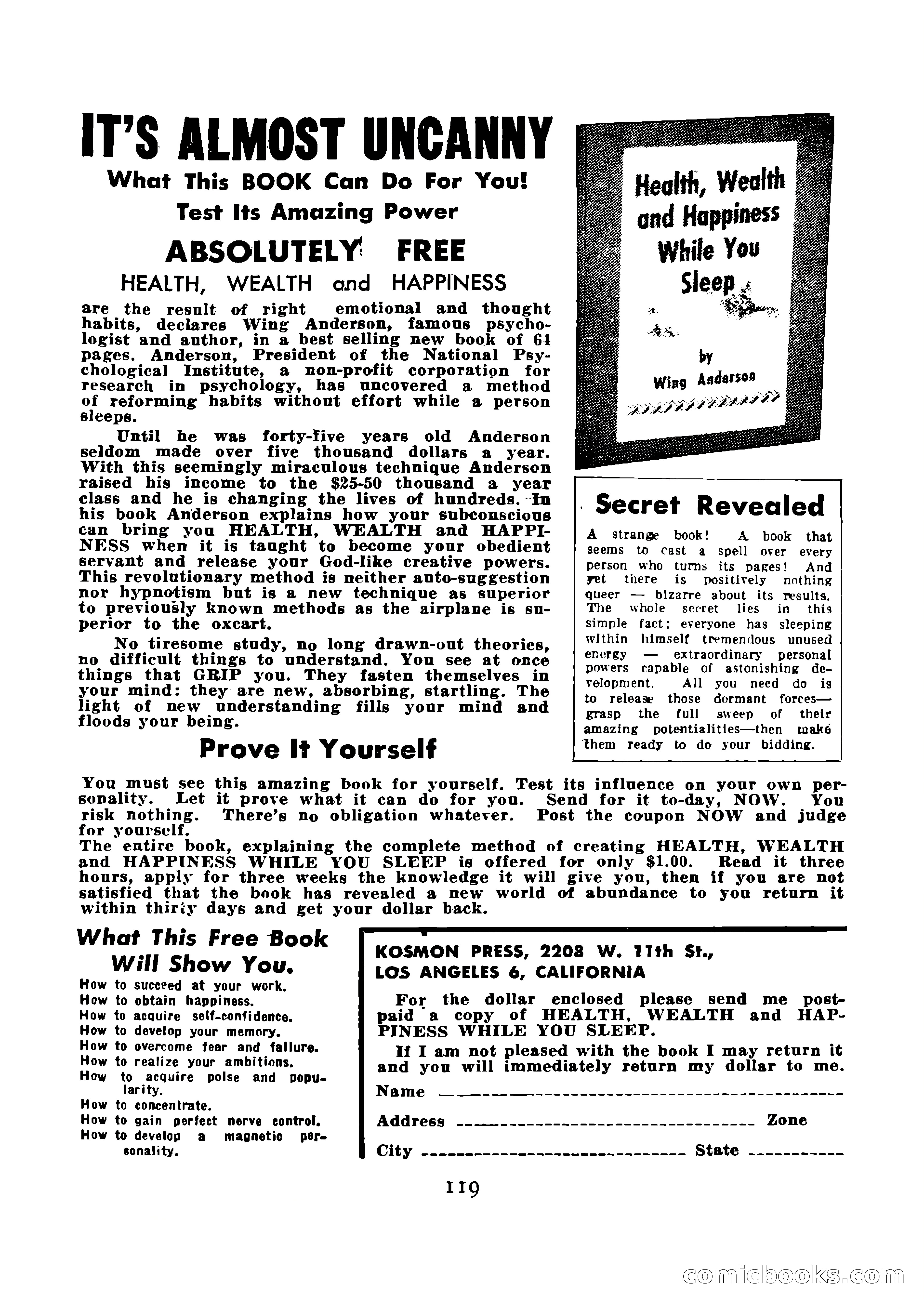 Mystic Magazine, August 1954 — page 119 of 133