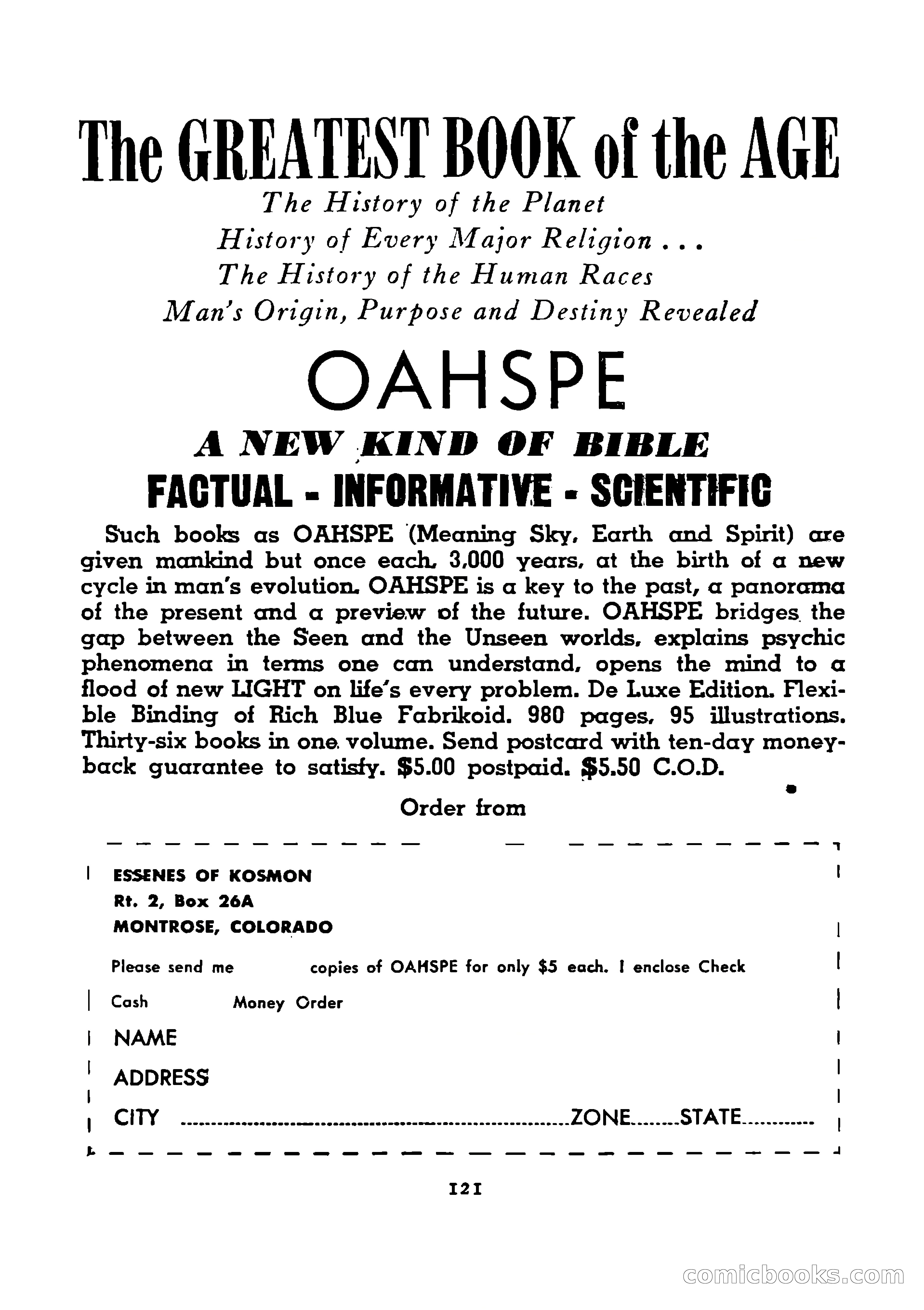 Mystic Magazine, August 1954 — page 121 of 133