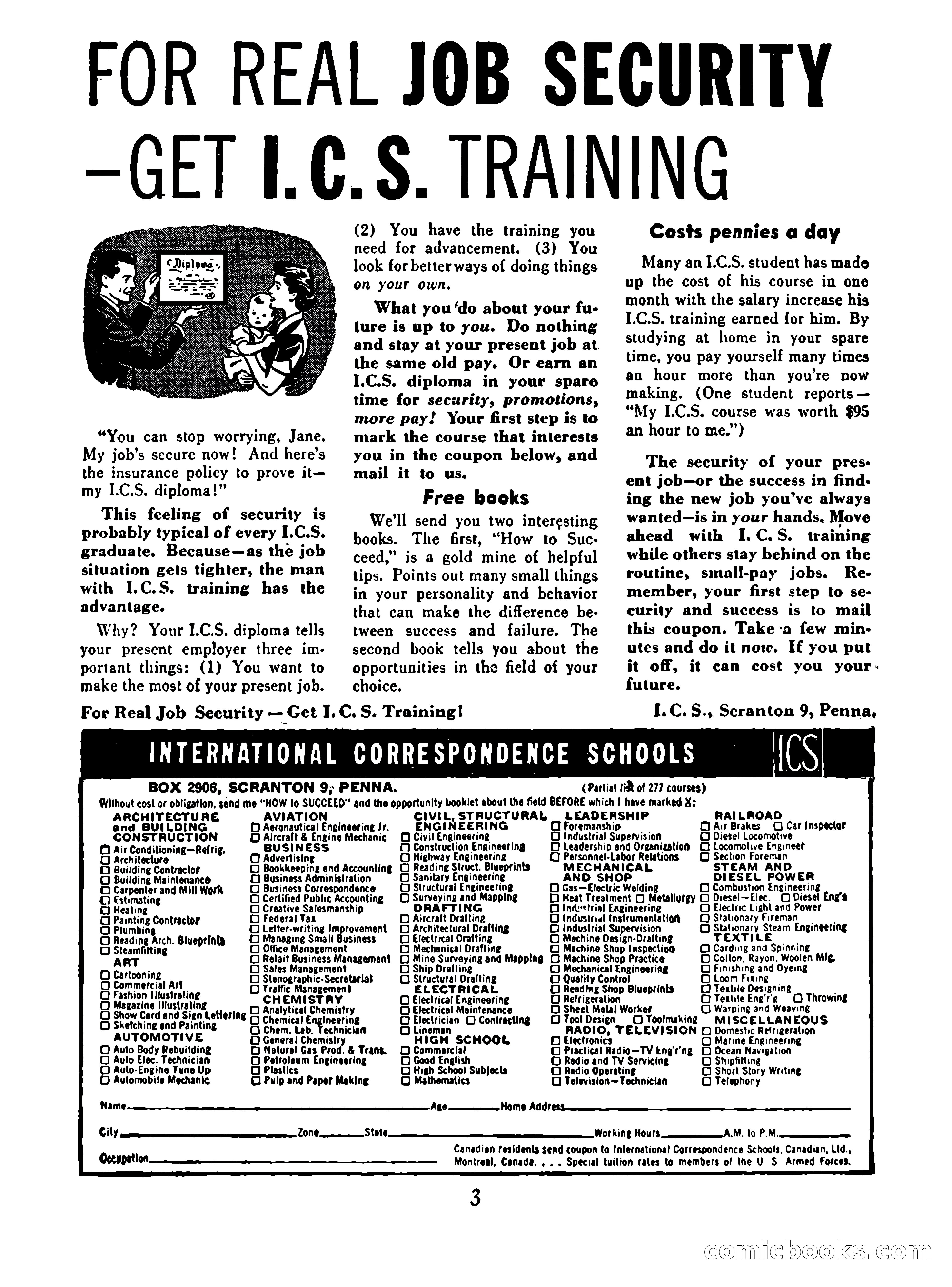 Mystic Magazine, October 1954 — page 3 of 133