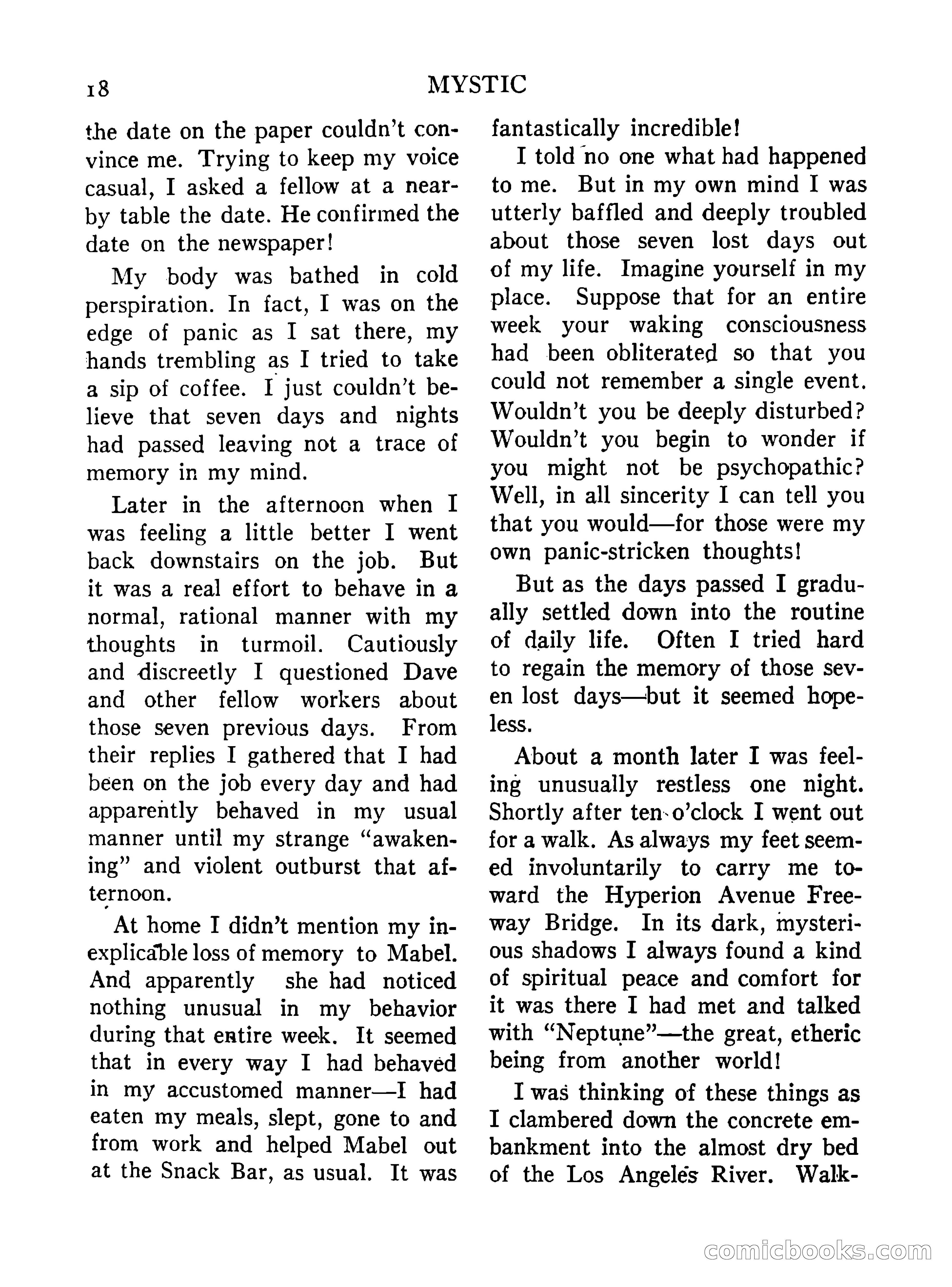 Mystic Magazine, October 1954 — page 18 of 133