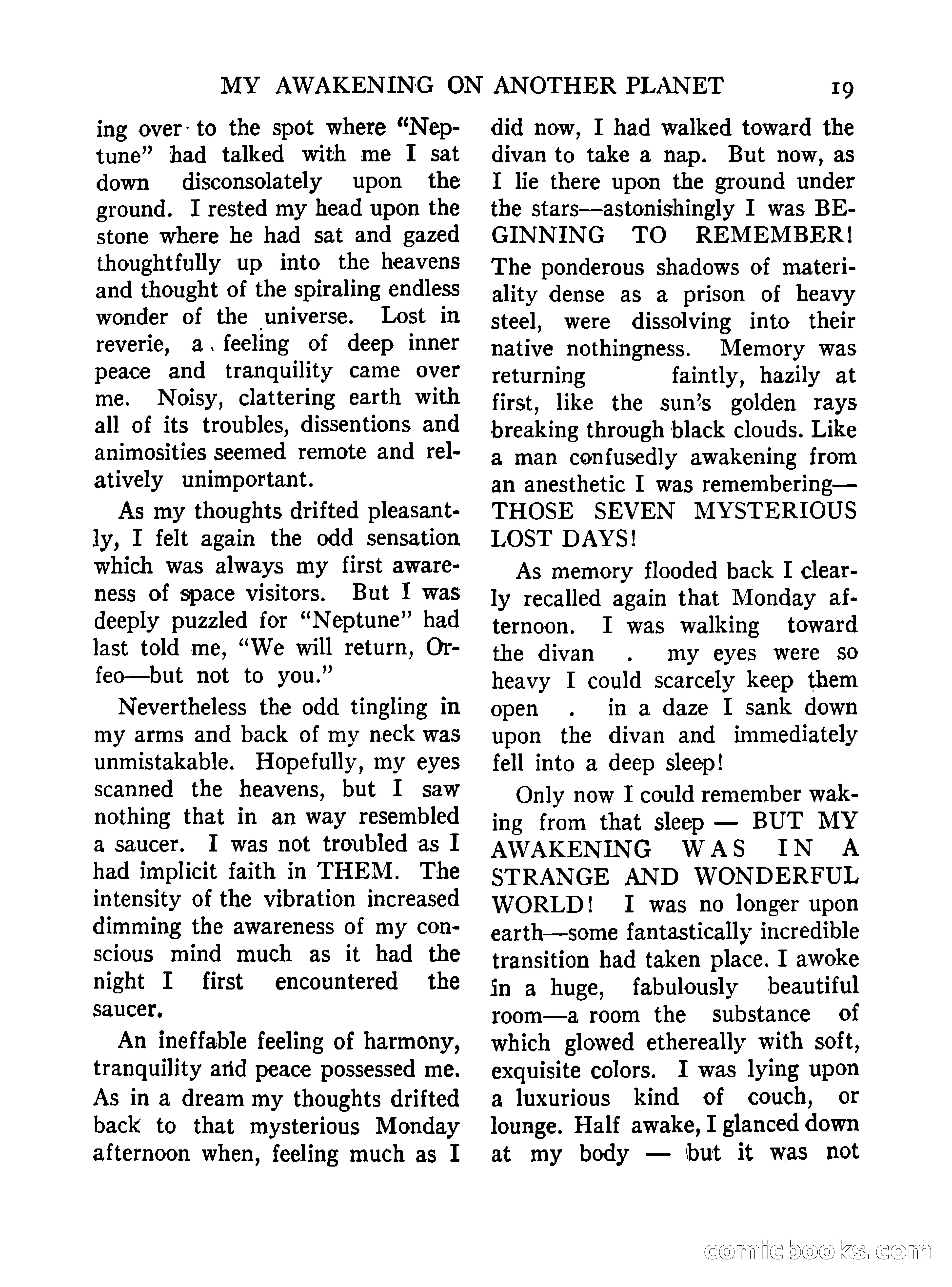 Mystic Magazine, October 1954 — page 19 of 133