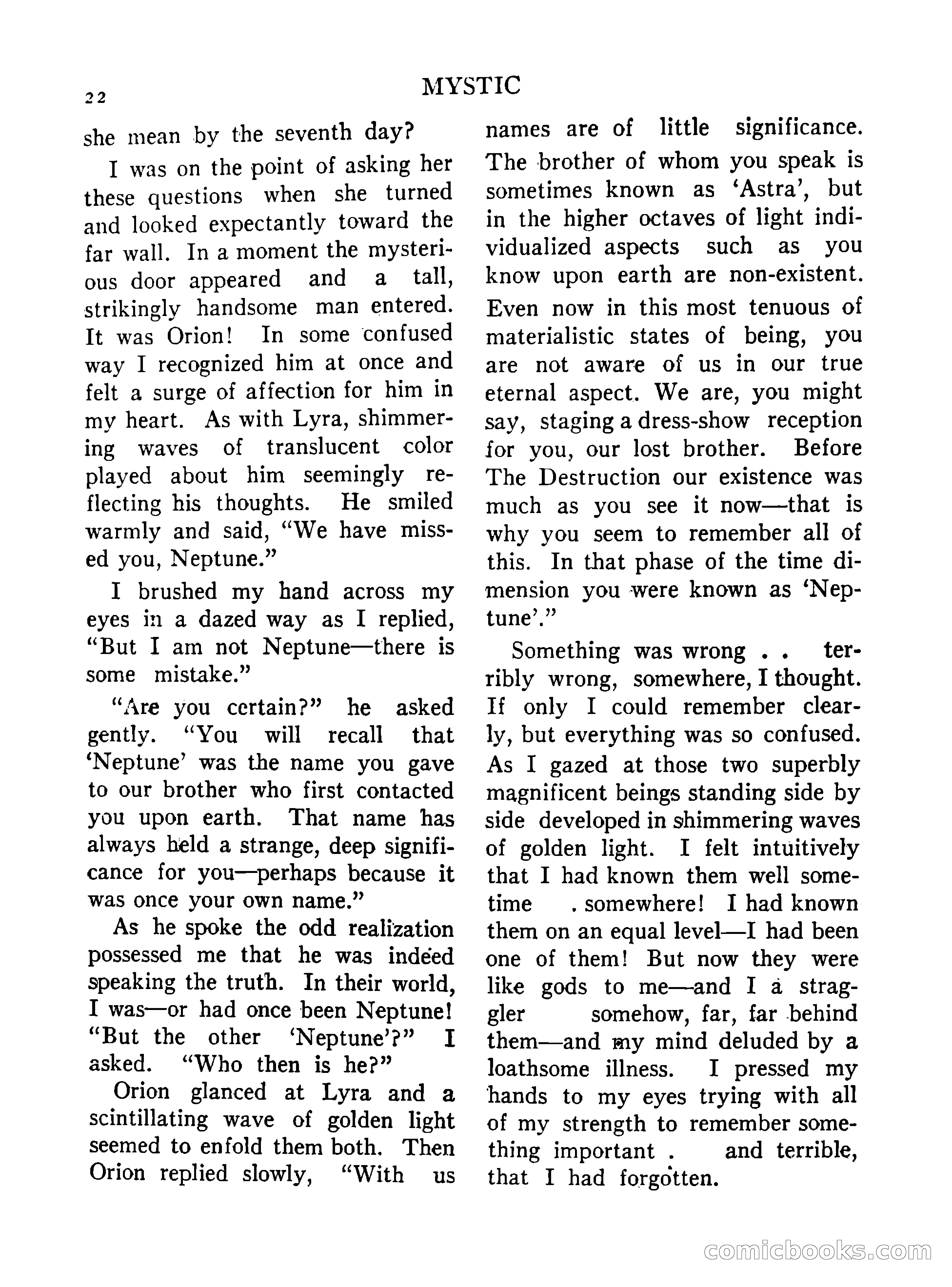 Mystic Magazine, October 1954 — page 22 of 133
