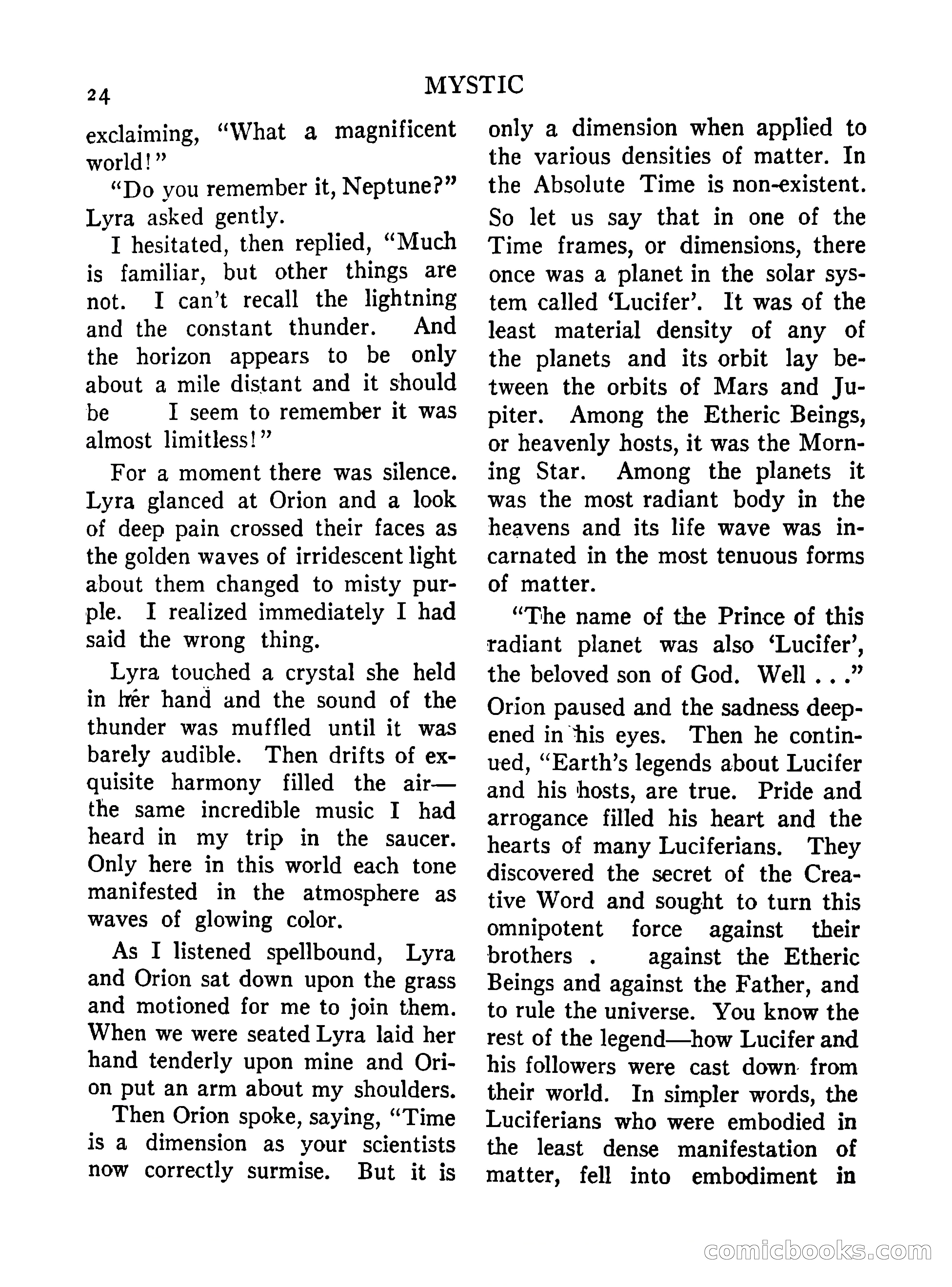 Mystic Magazine, October 1954 — page 24 of 133