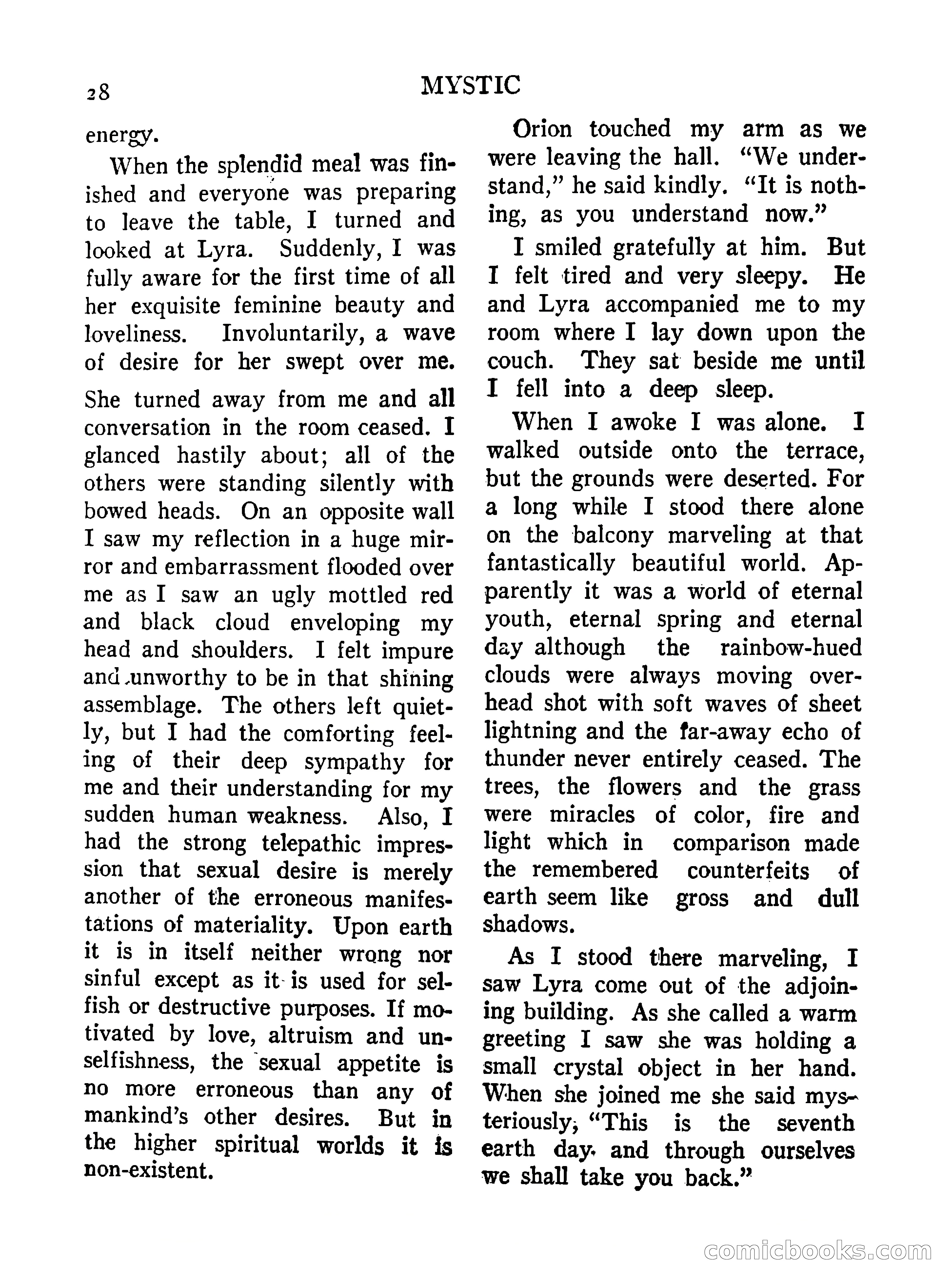 Mystic Magazine, October 1954 — page 28 of 133