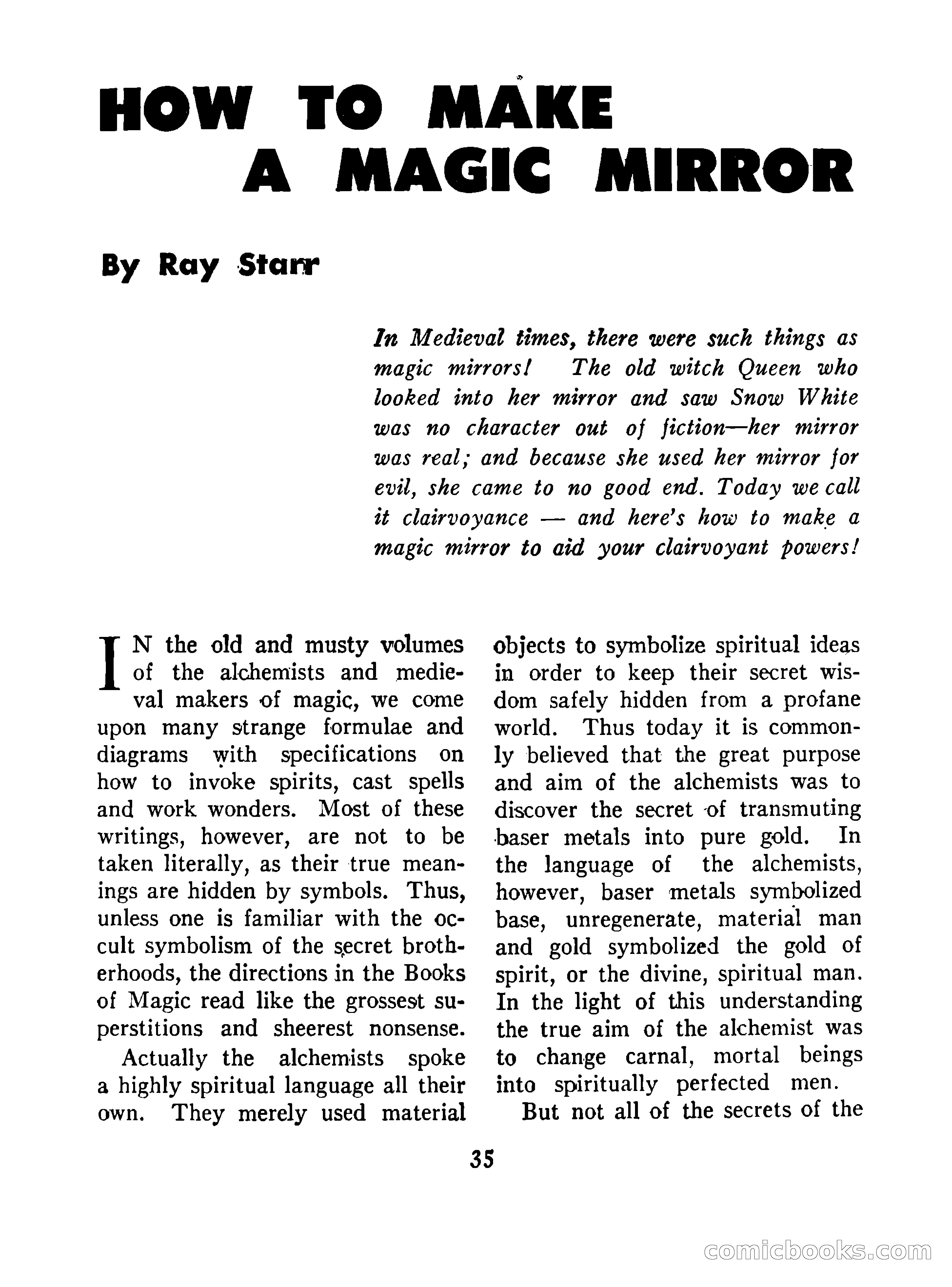 Mystic Magazine, October 1954 — page 35 of 133
