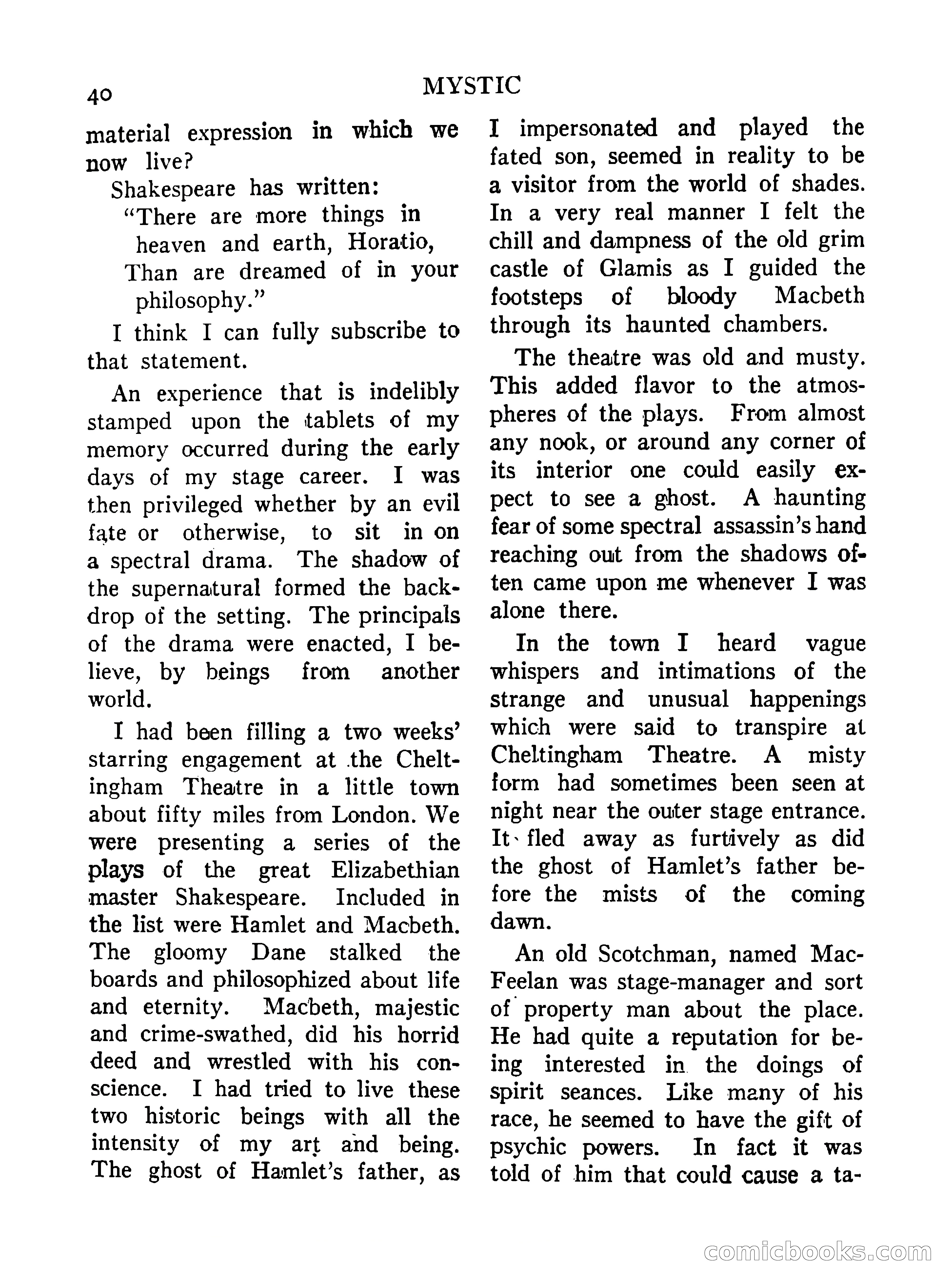 Mystic Magazine, October 1954 — page 40 of 133