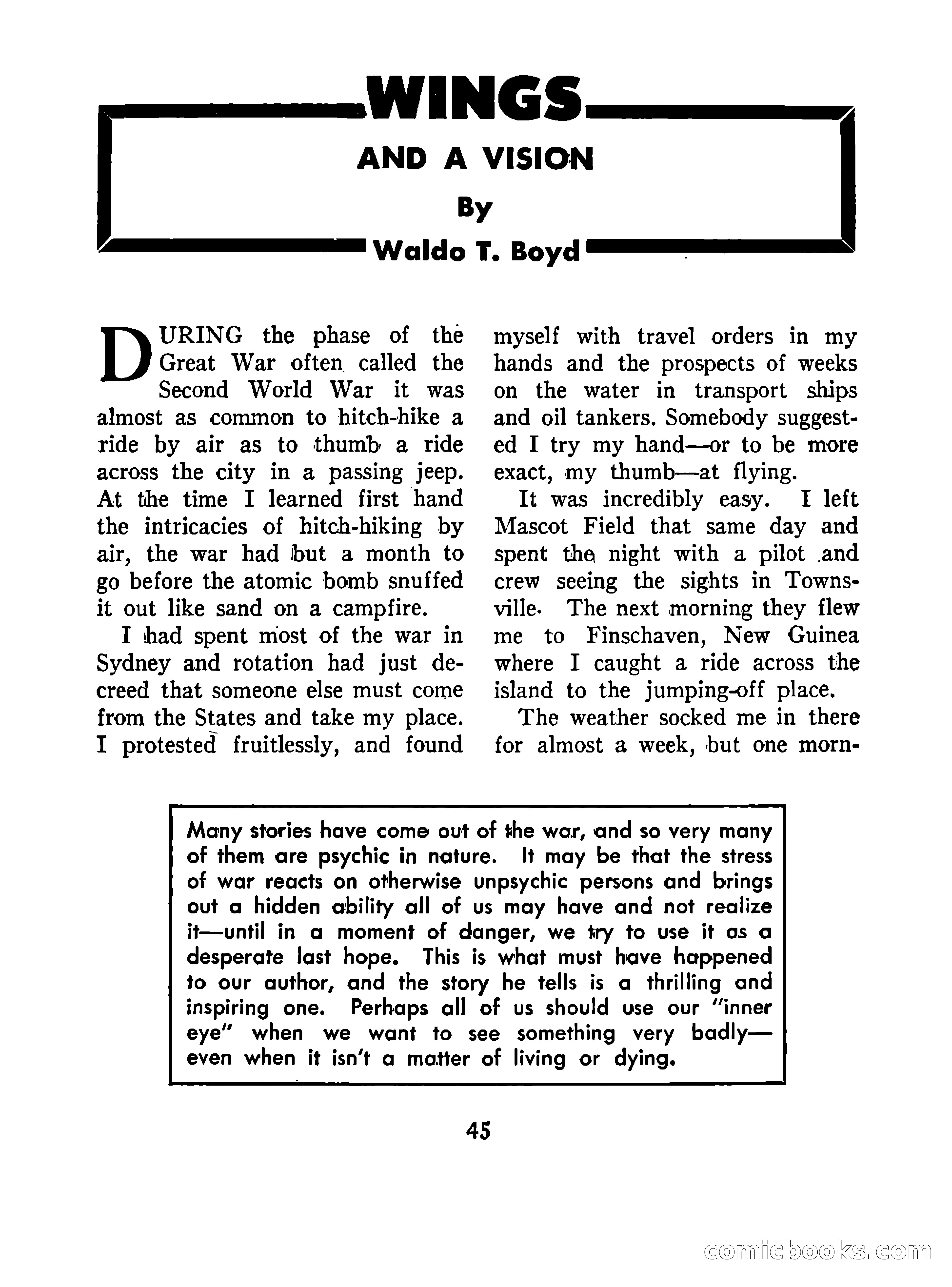 Mystic Magazine, October 1954 — page 45 of 133