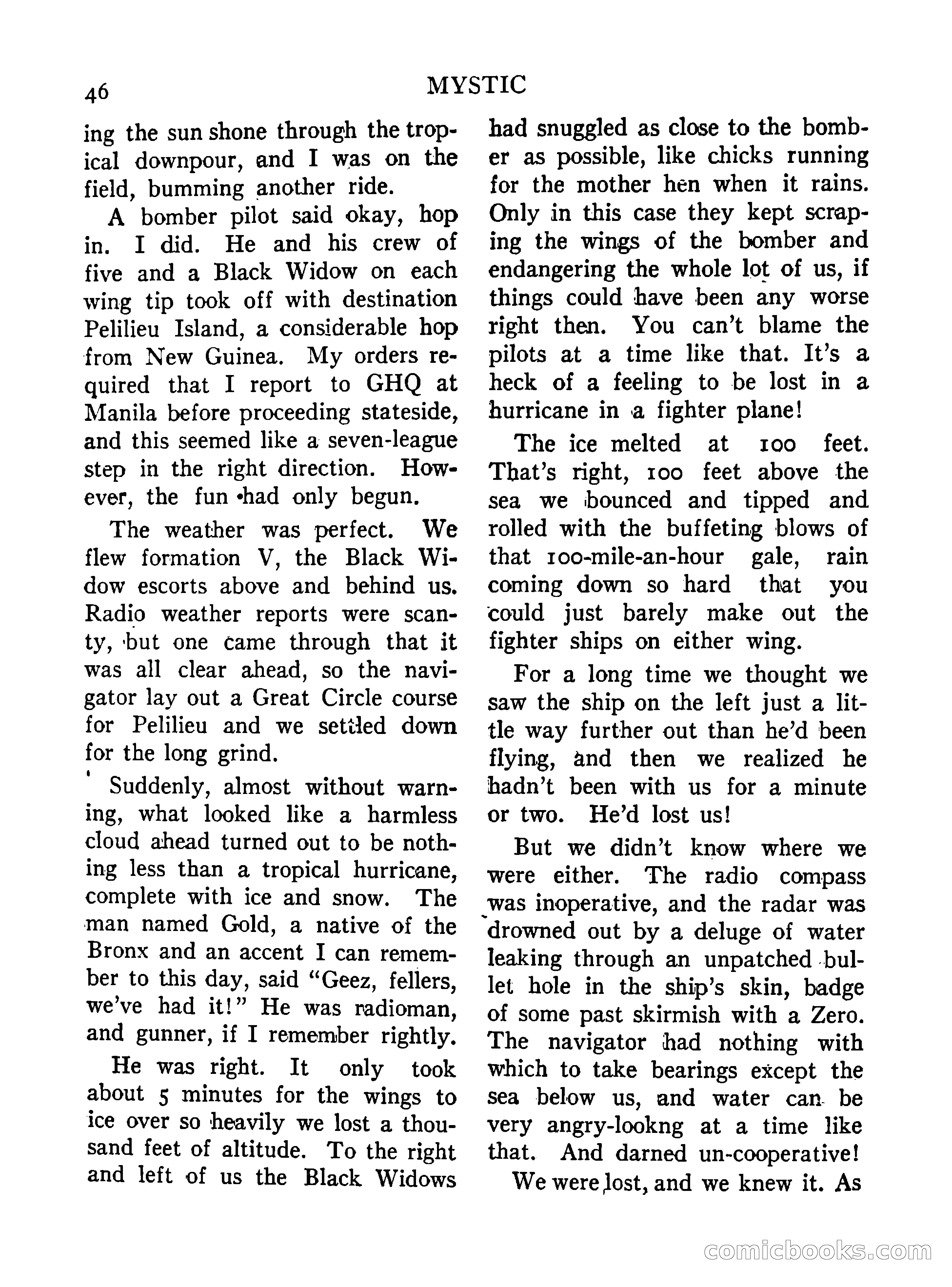 Mystic Magazine, October 1954 — page 46 of 133