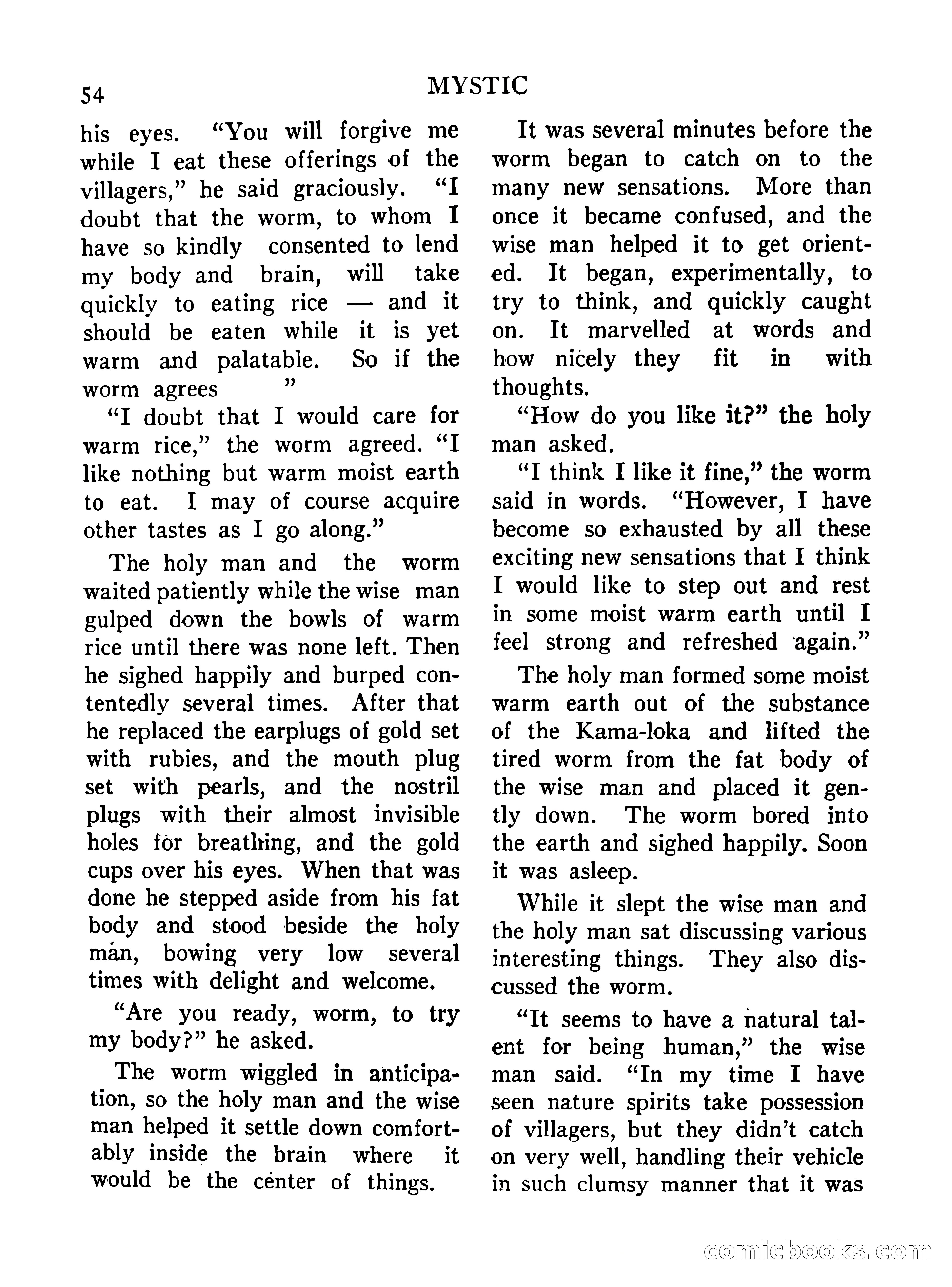 Mystic Magazine, October 1954 — page 54 of 133