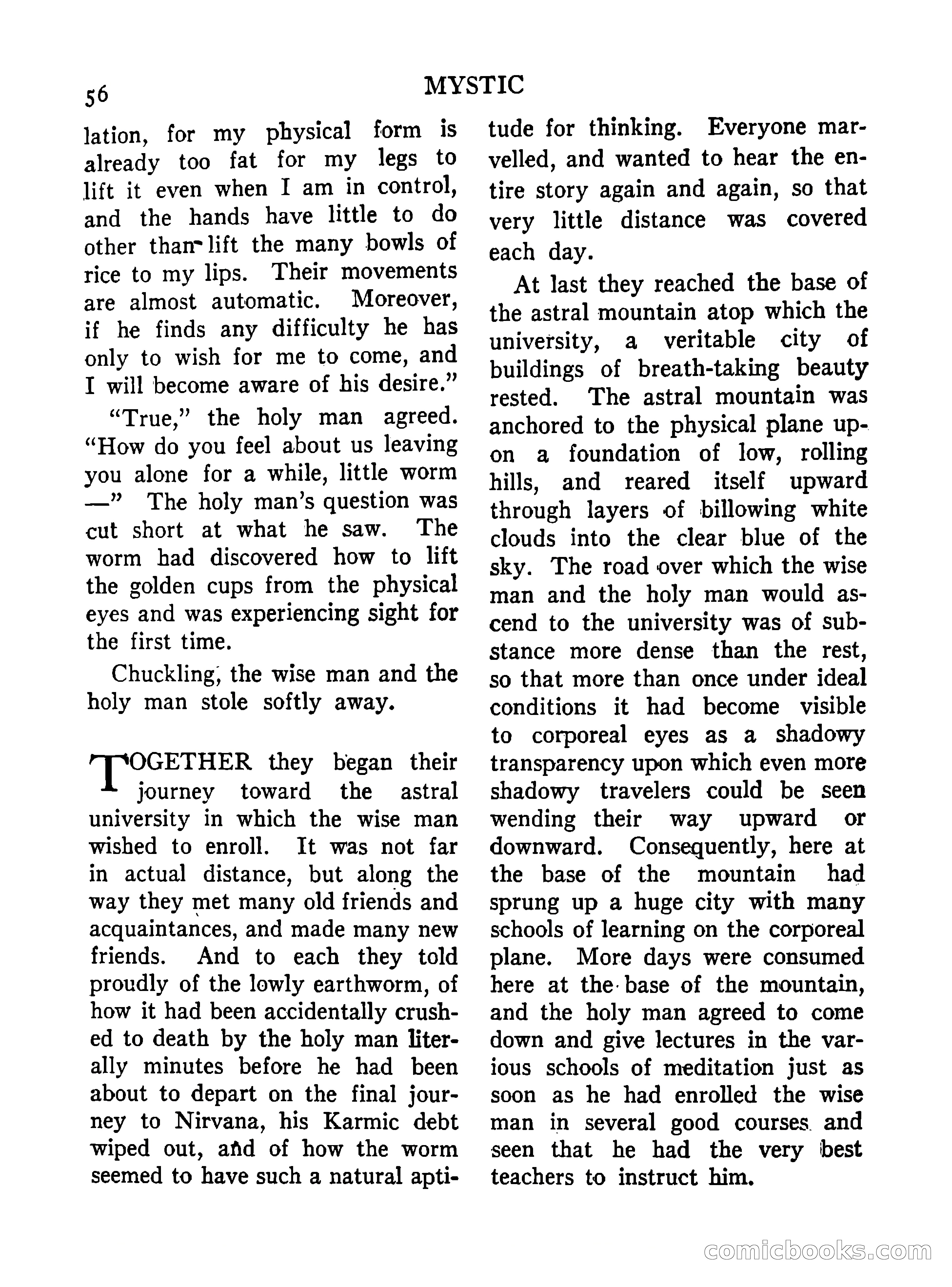 Mystic Magazine, October 1954 — page 56 of 133