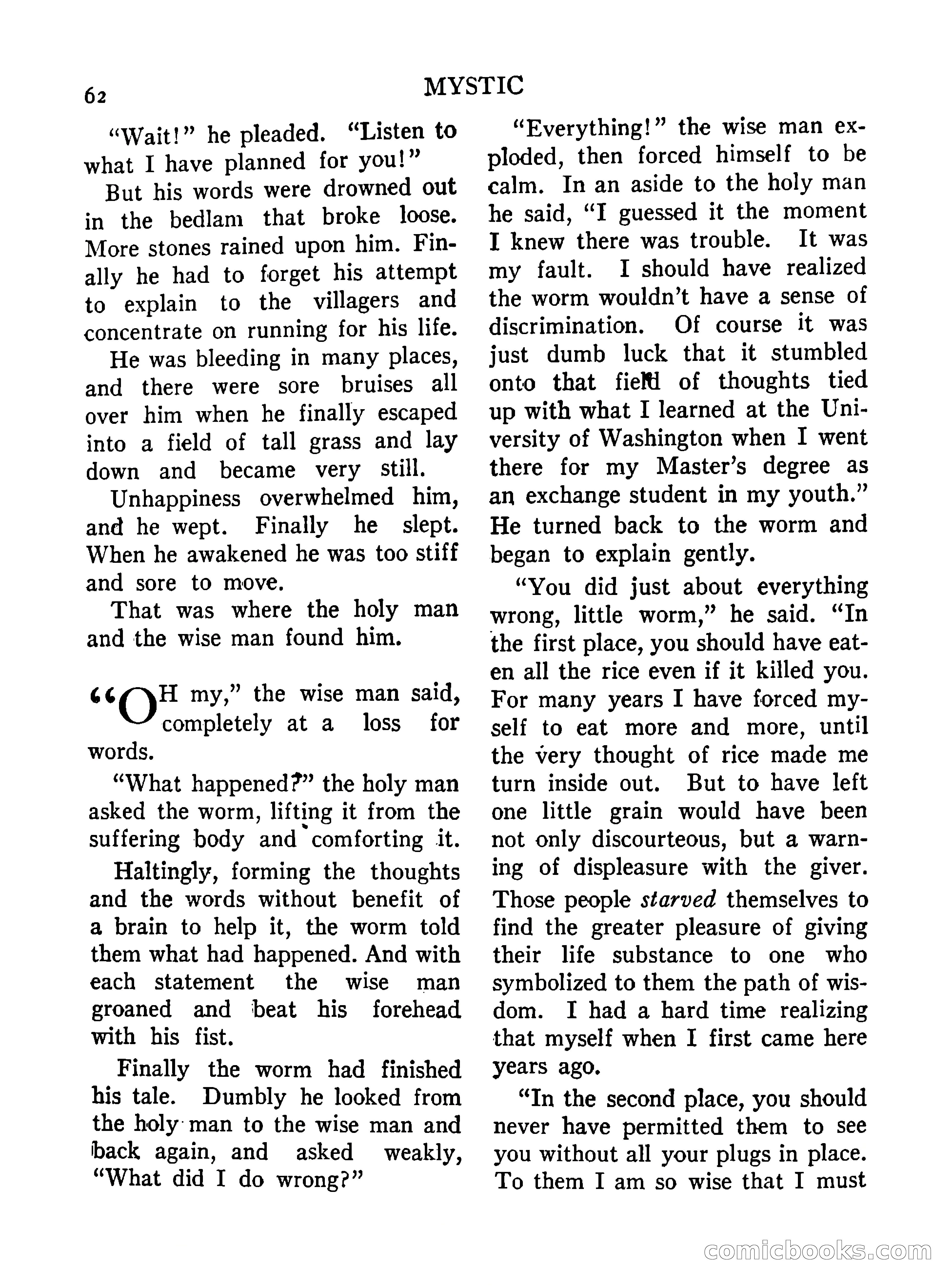 Mystic Magazine, October 1954 — page 62 of 133