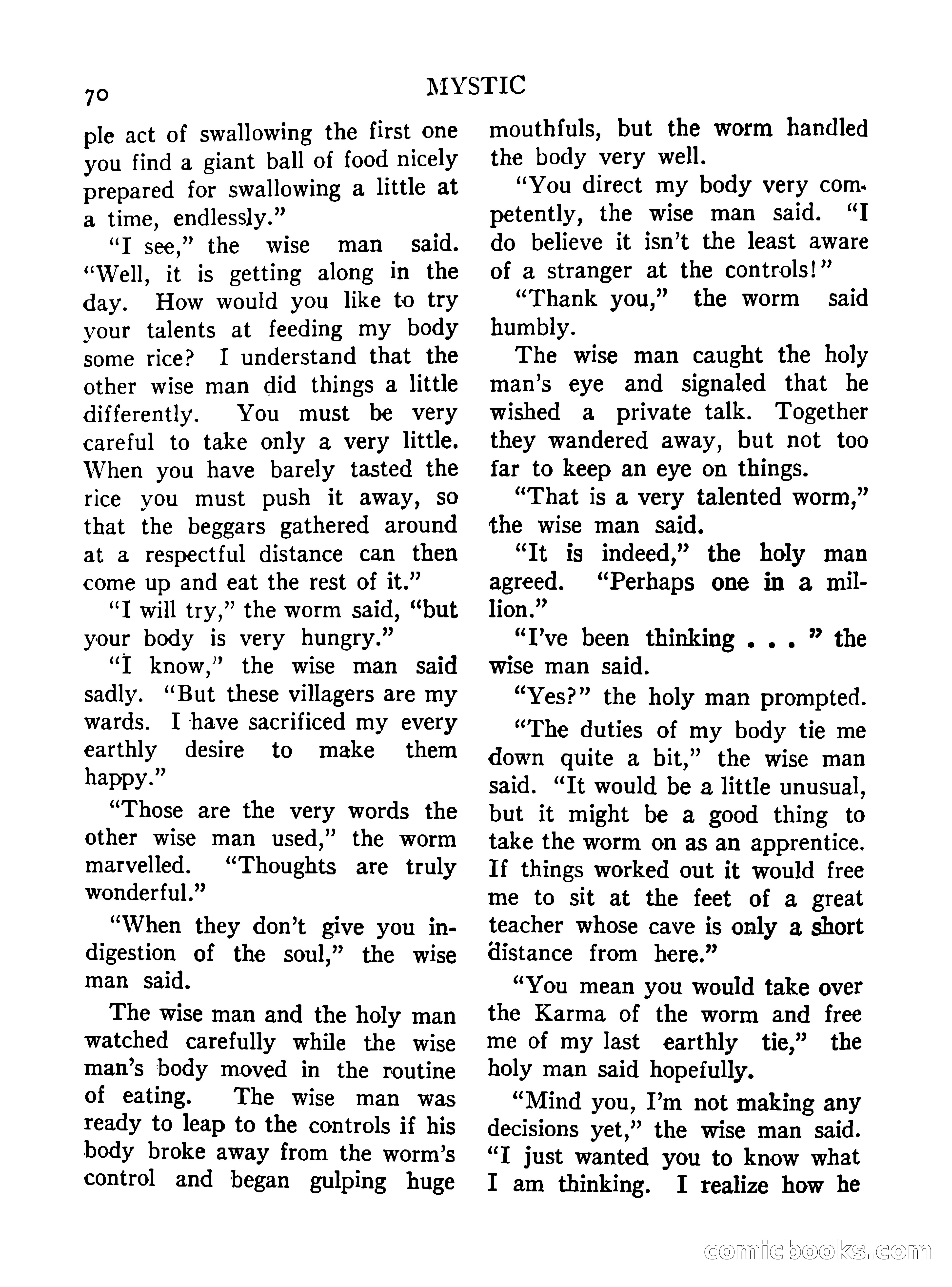 Mystic Magazine, October 1954 — page 70 of 133