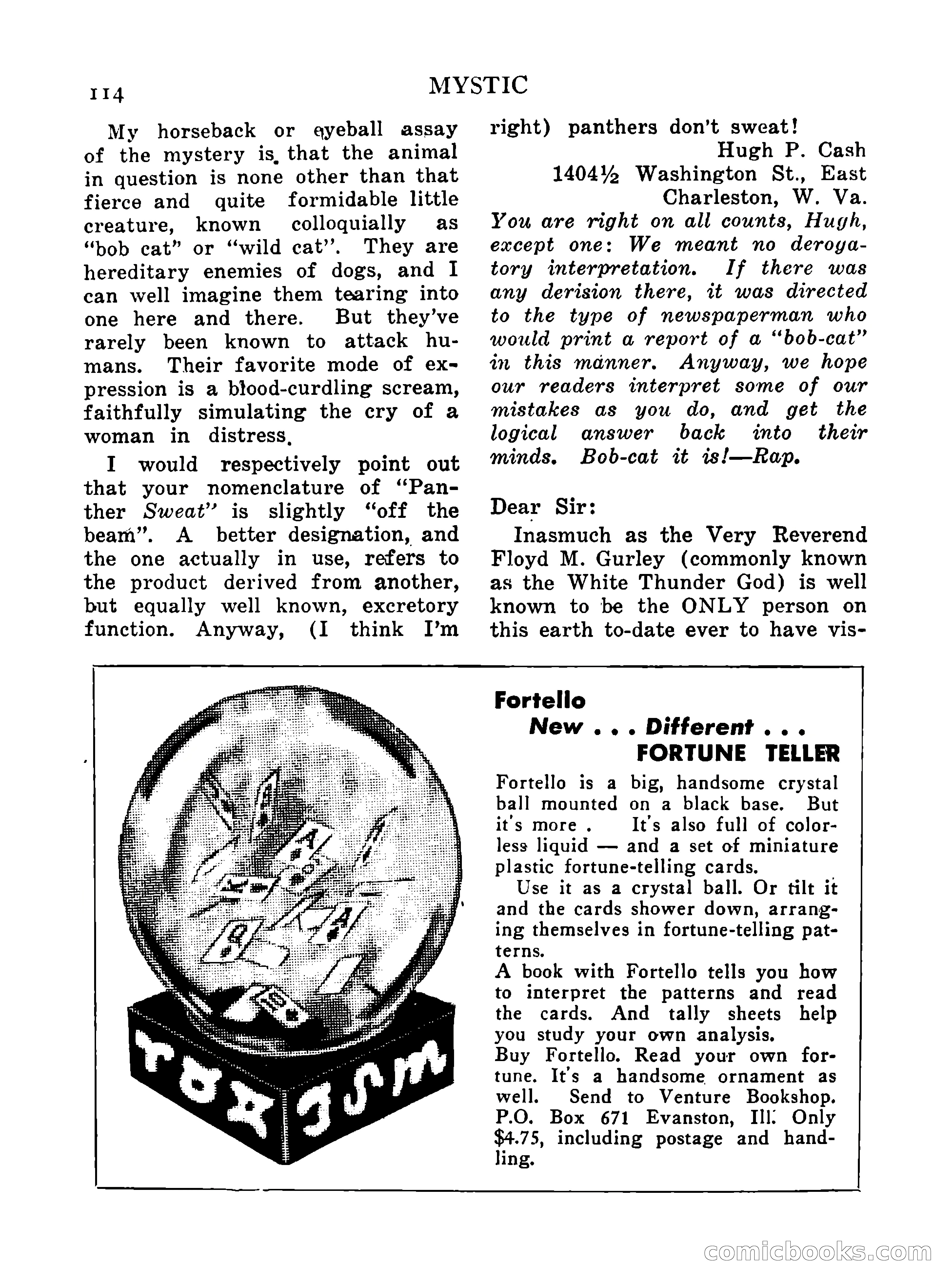 Mystic Magazine, October 1954 — page 114 of 133