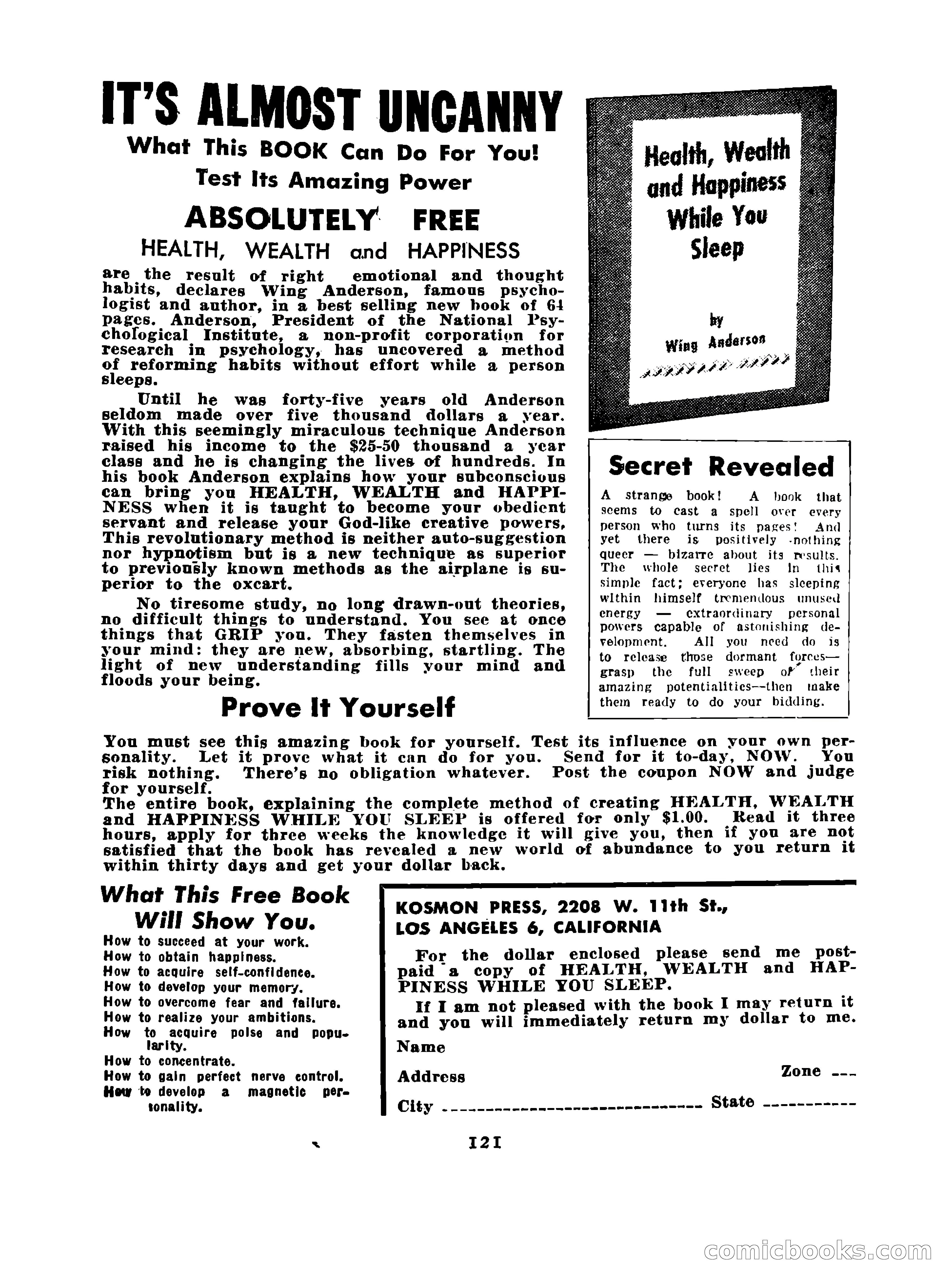Mystic Magazine, October 1954 — page 121 of 133