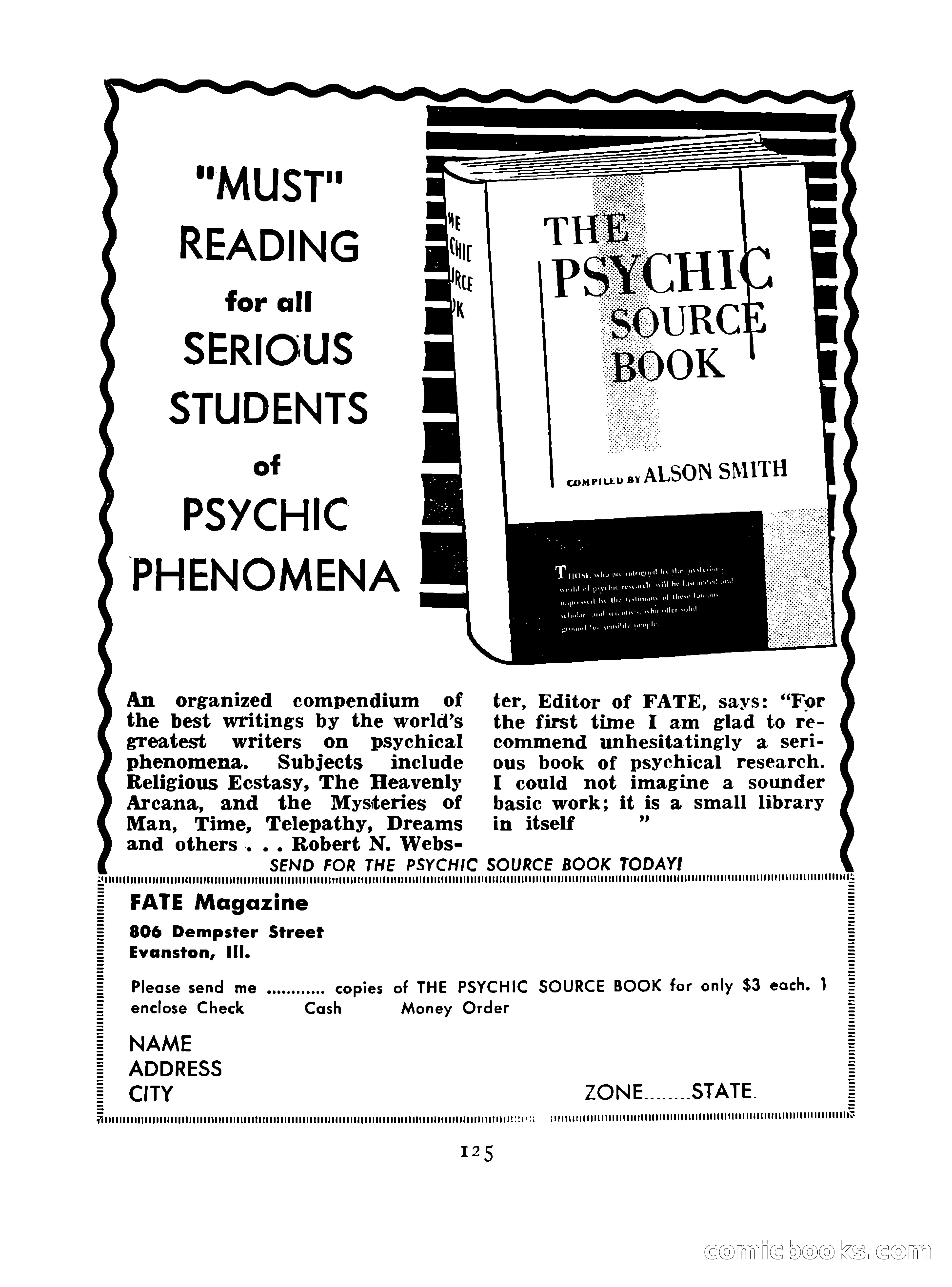 Mystic Magazine, October 1954 — page 125 of 133