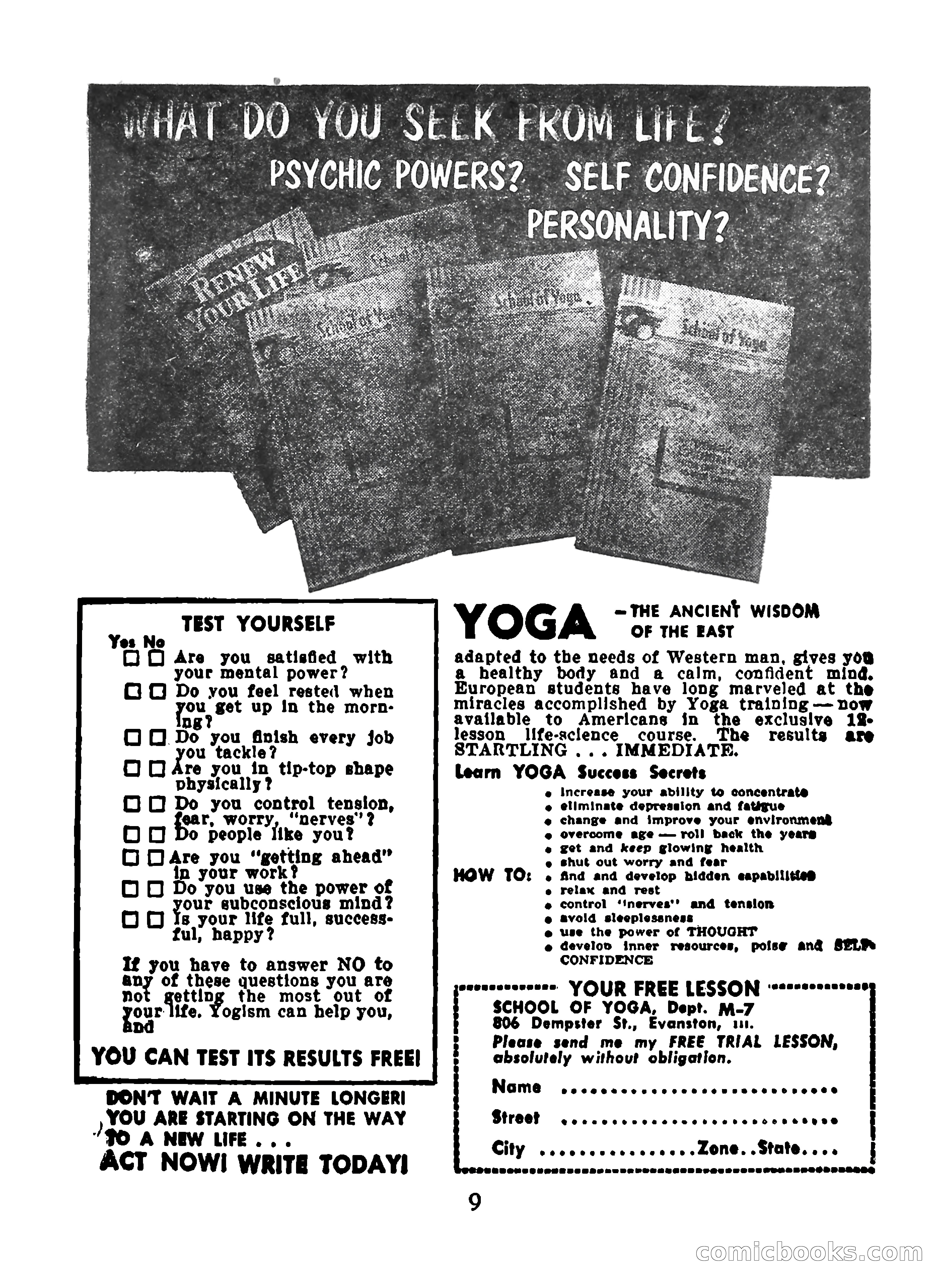 Mystic Magazine, December 1954 — page 9 of 133