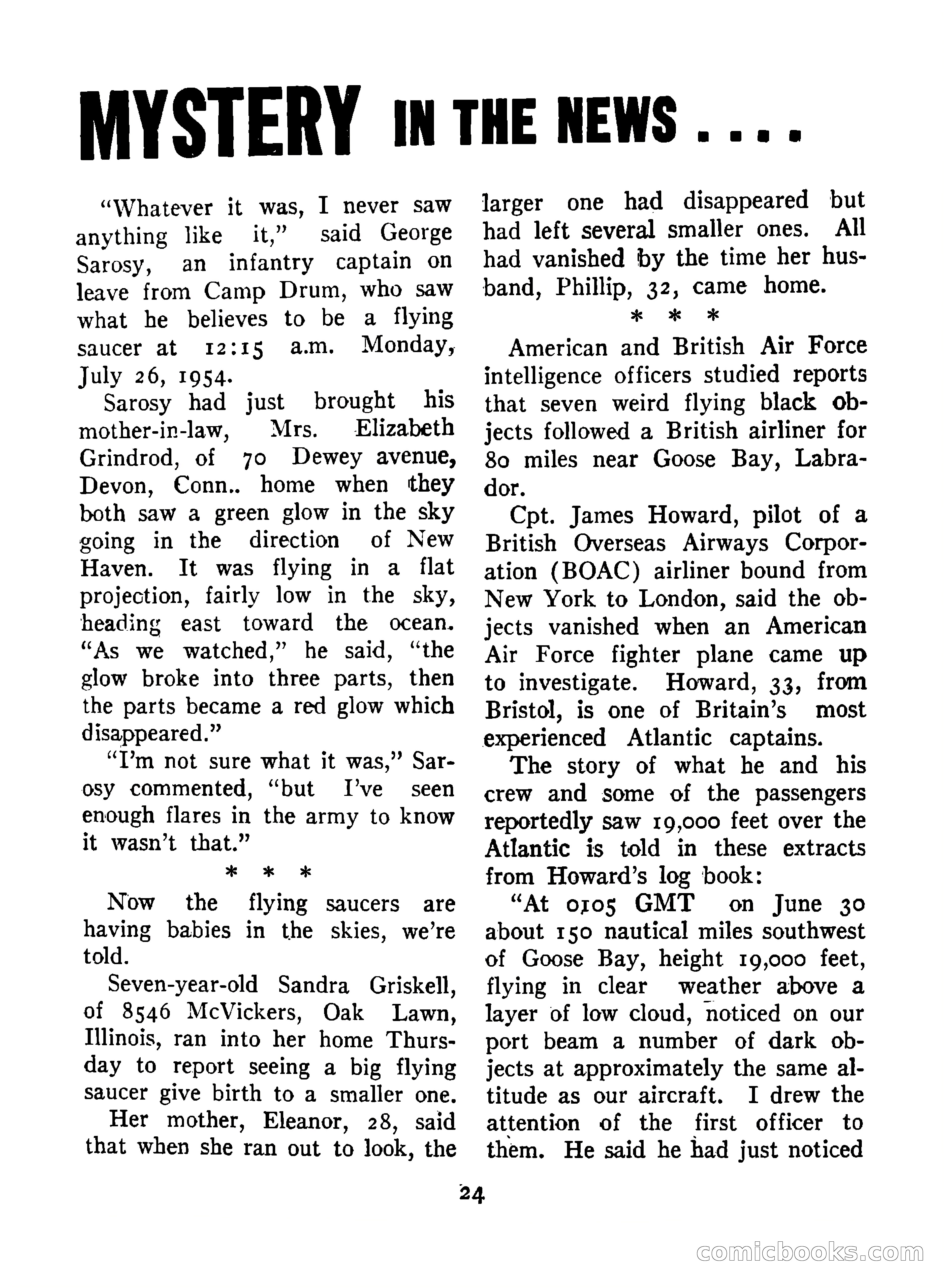 Mystic Magazine, December 1954 — page 24 of 133