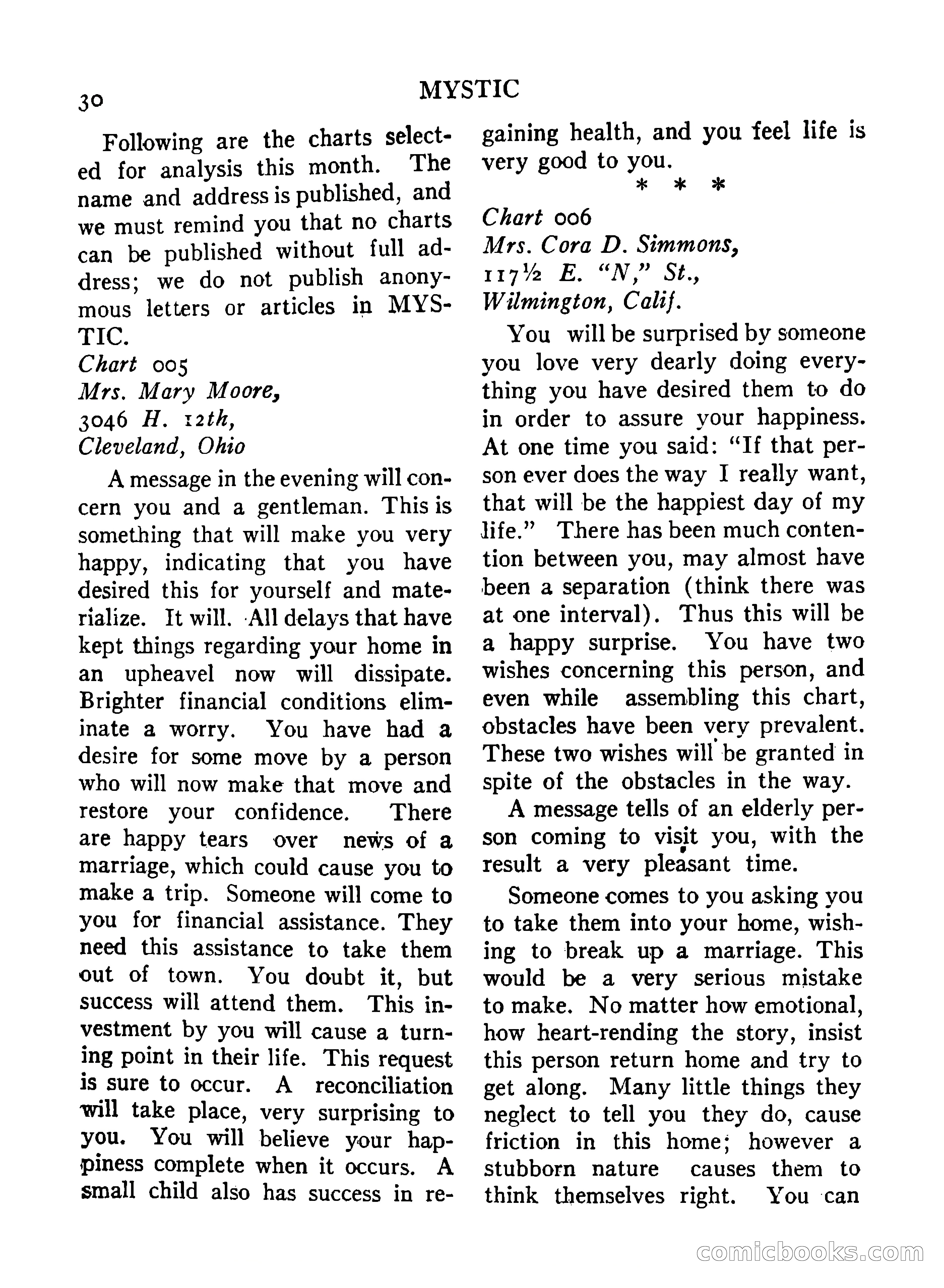 Mystic Magazine, December 1954 — page 30 of 133