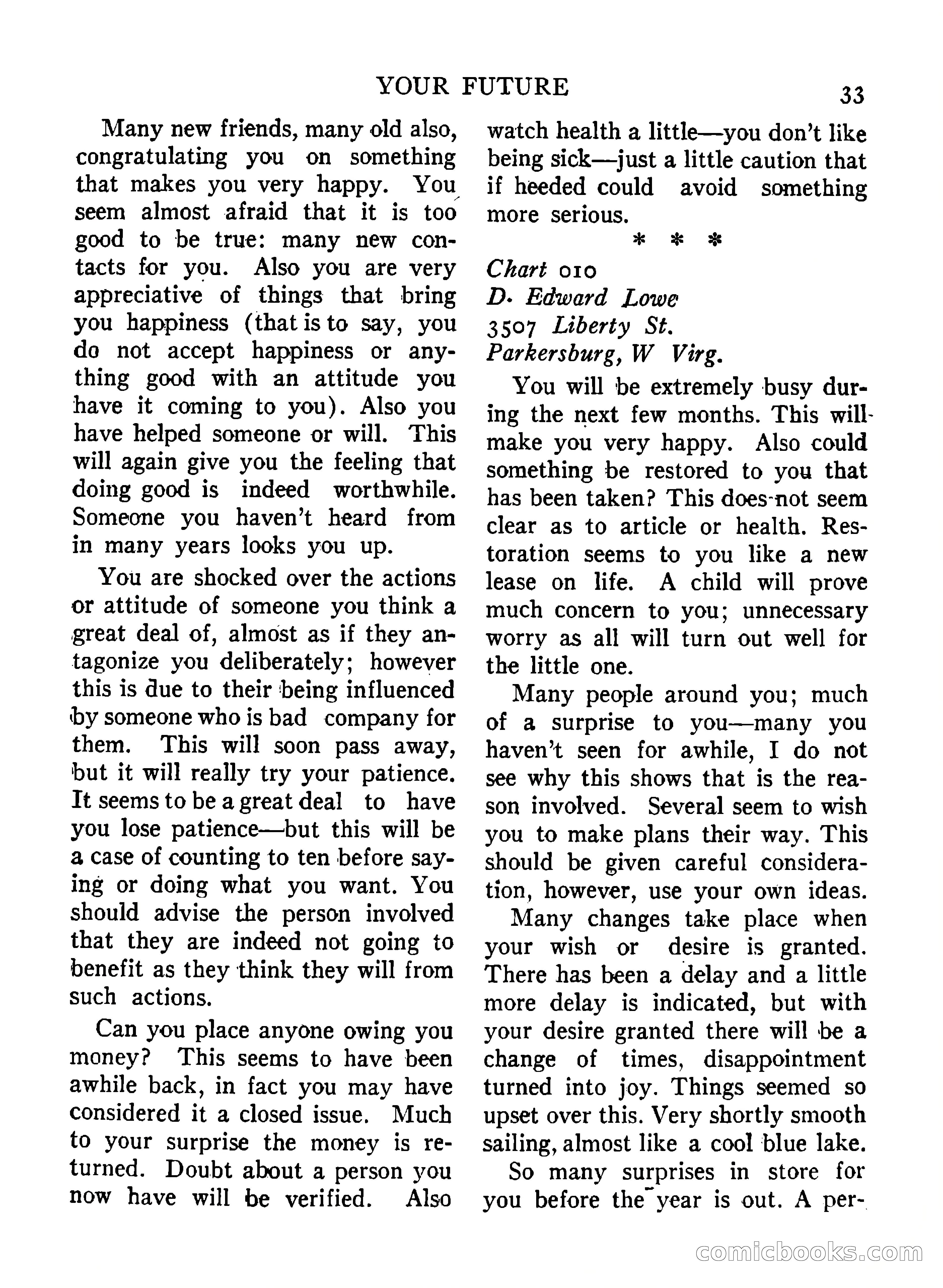 Mystic Magazine, December 1954 — page 33 of 133