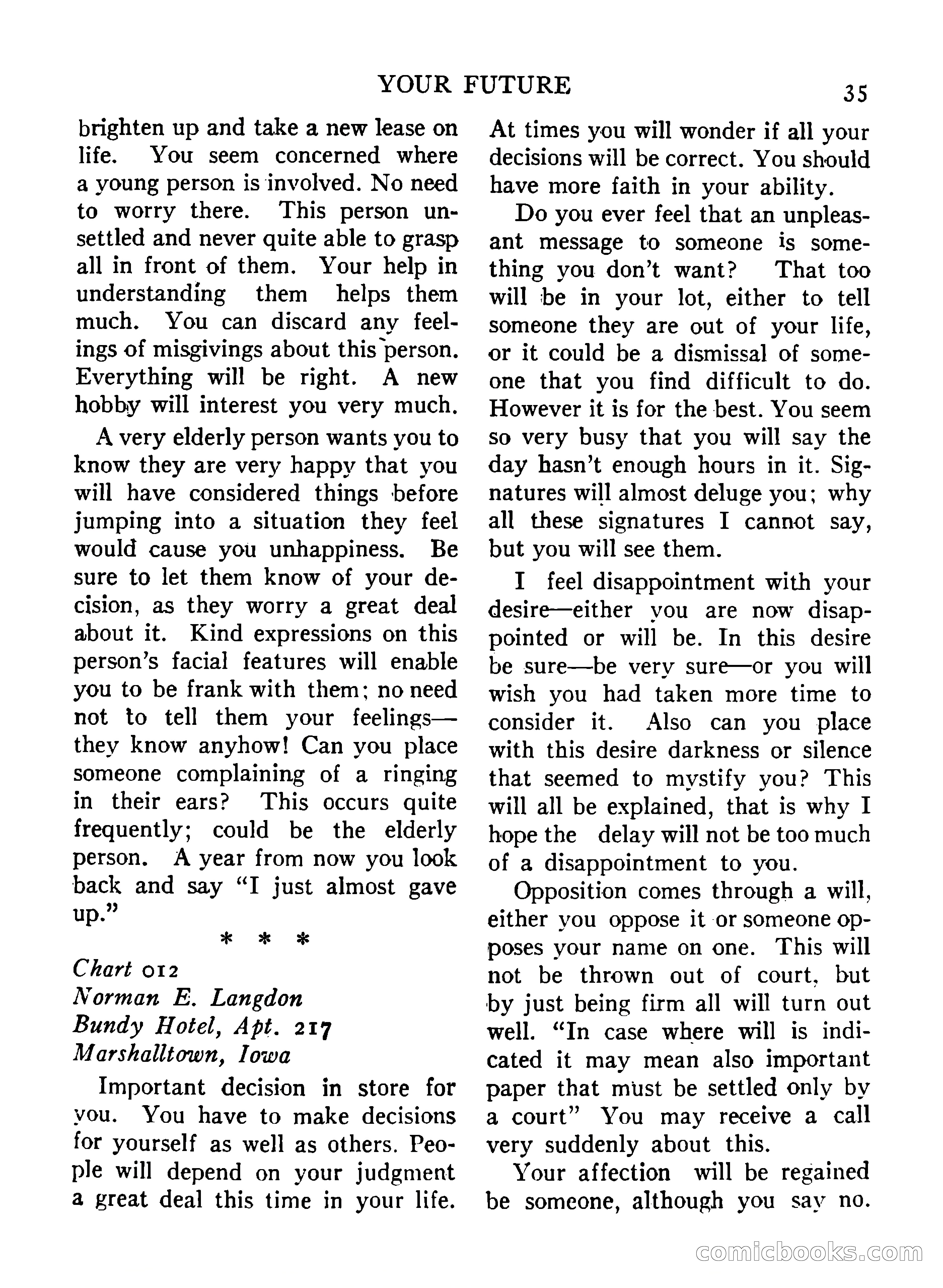 Mystic Magazine, December 1954 — page 35 of 133