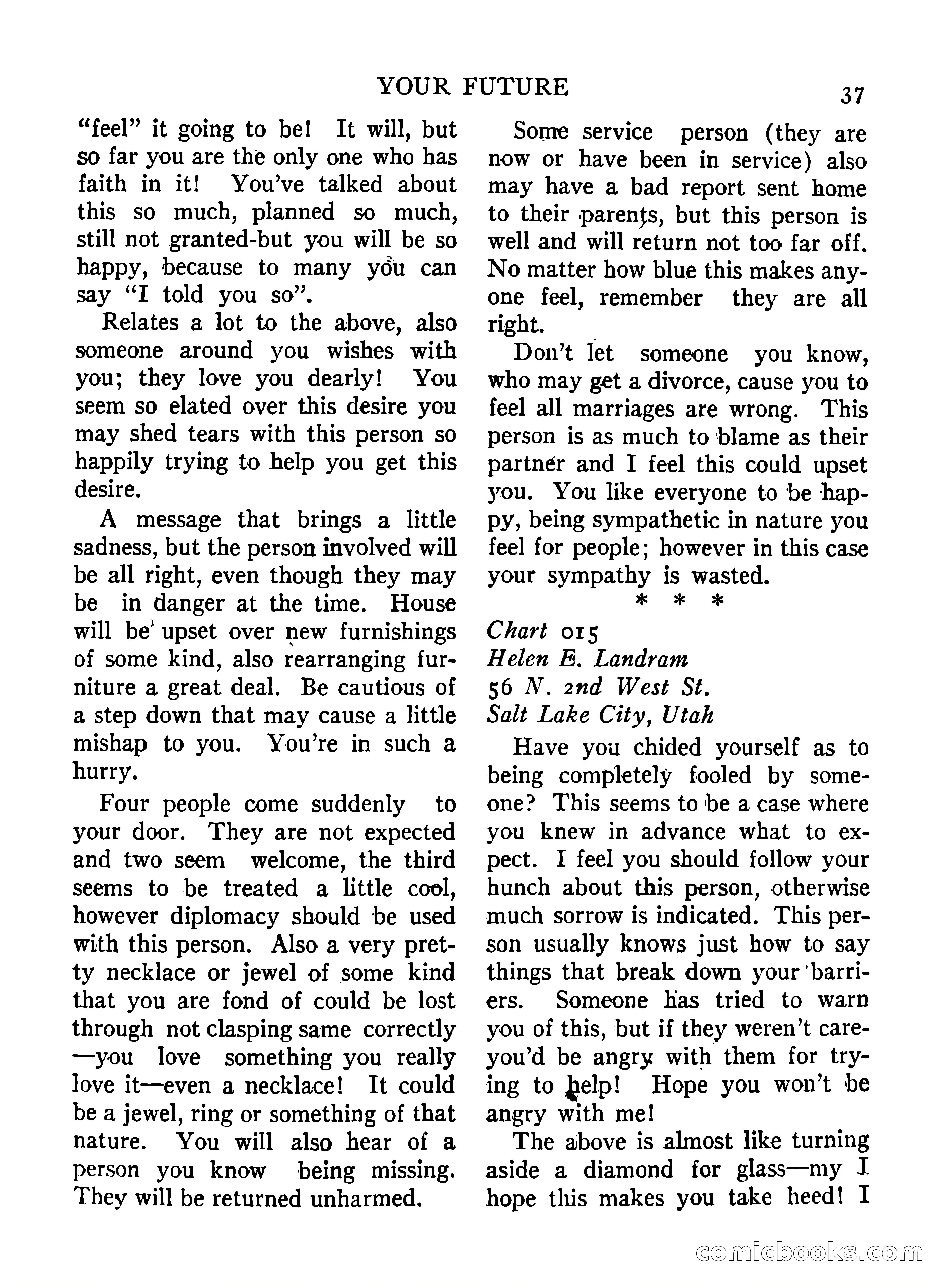 Mystic Magazine, December 1954 — page 37 of 133