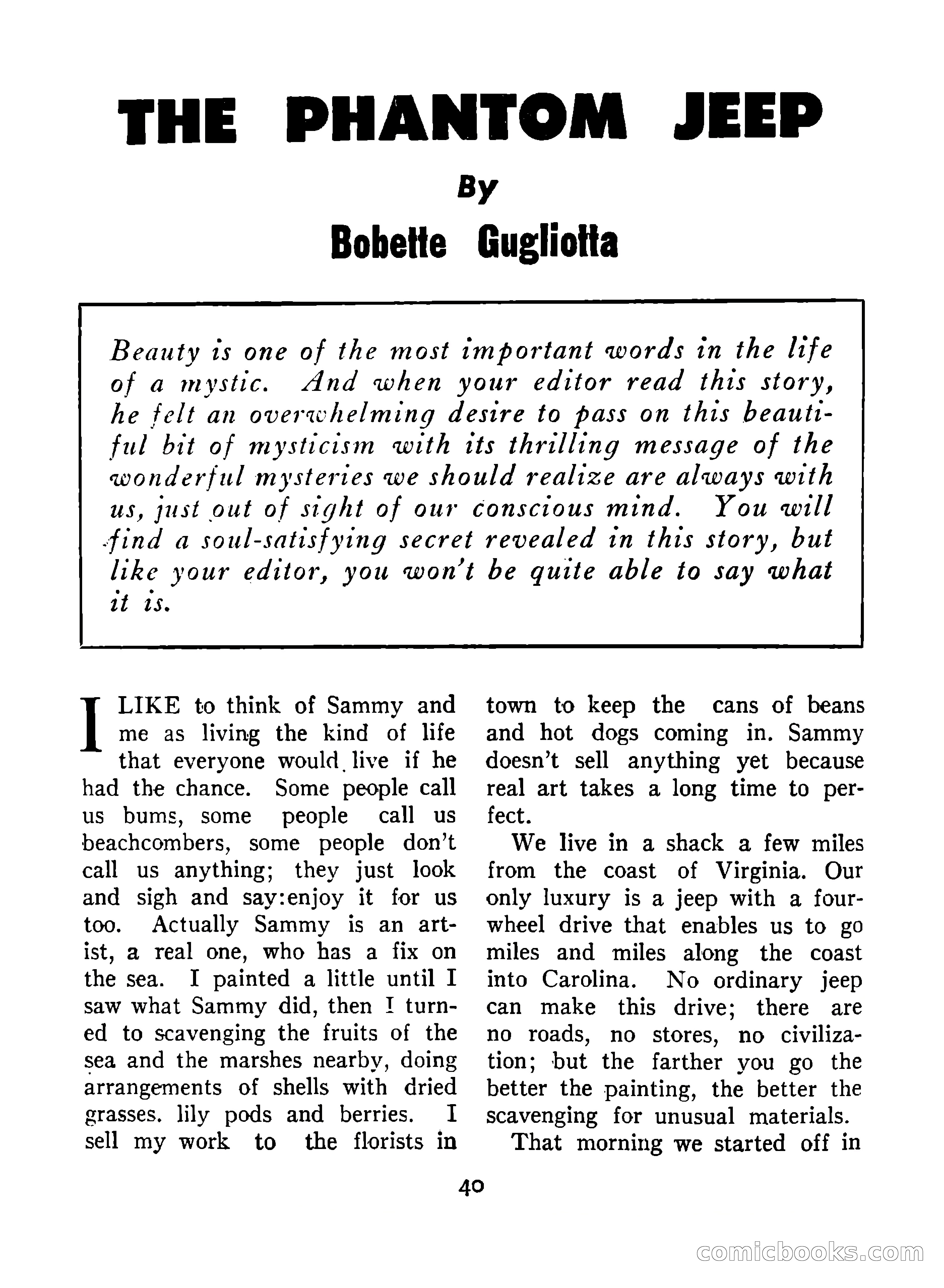 Mystic Magazine, December 1954 — page 40 of 133