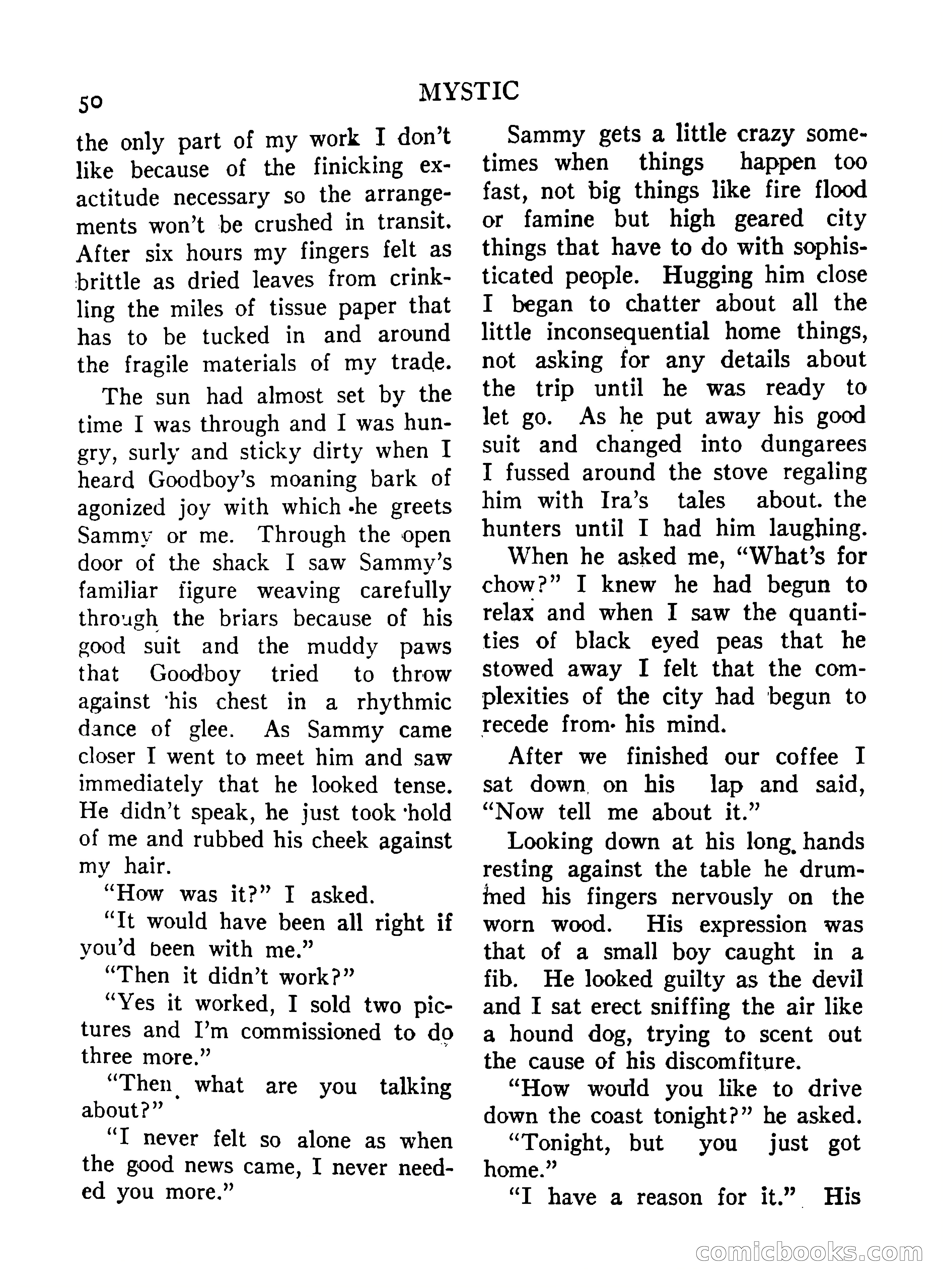 Mystic Magazine, December 1954 — page 50 of 133