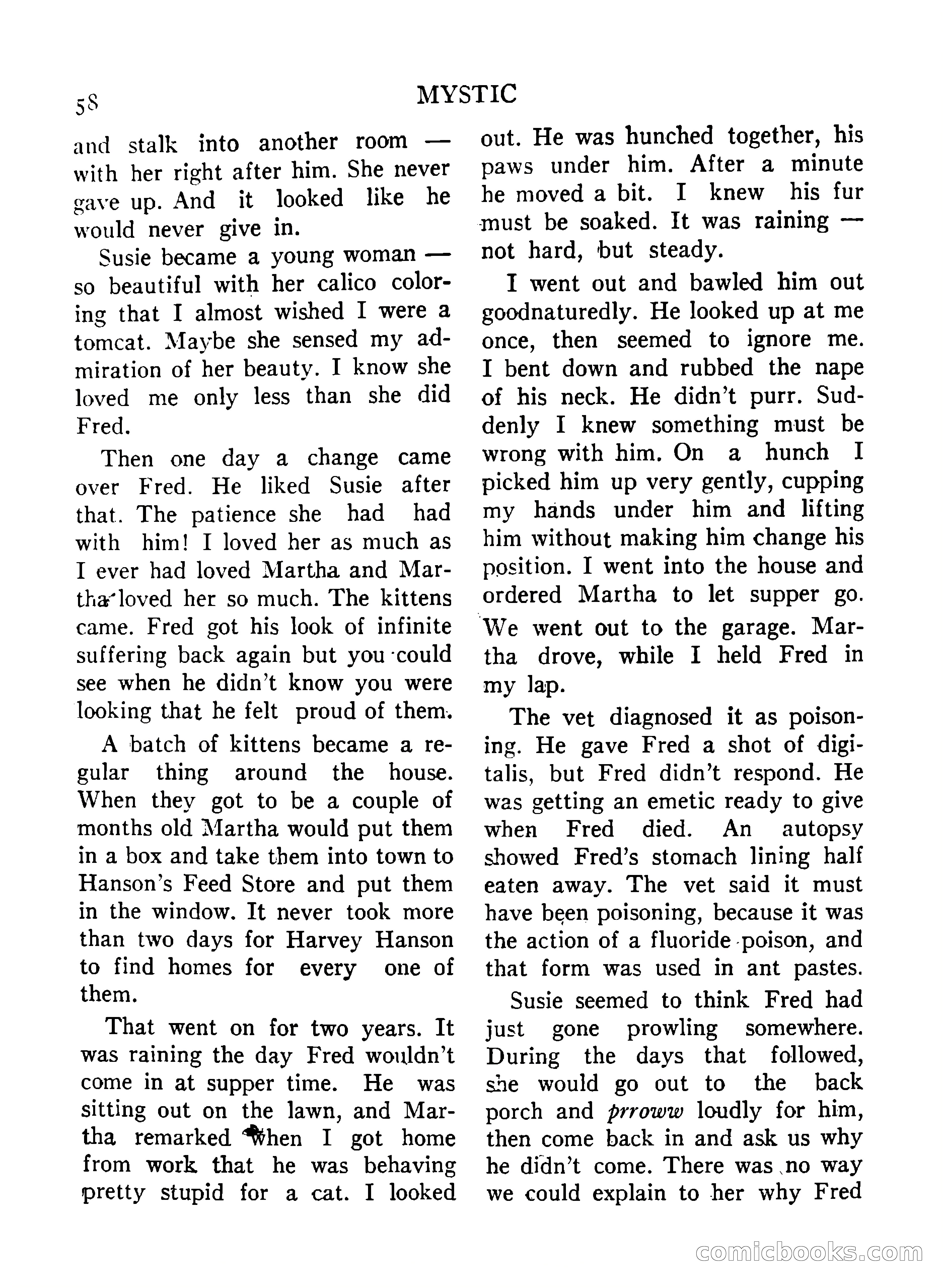 Mystic Magazine, December 1954 — page 58 of 133