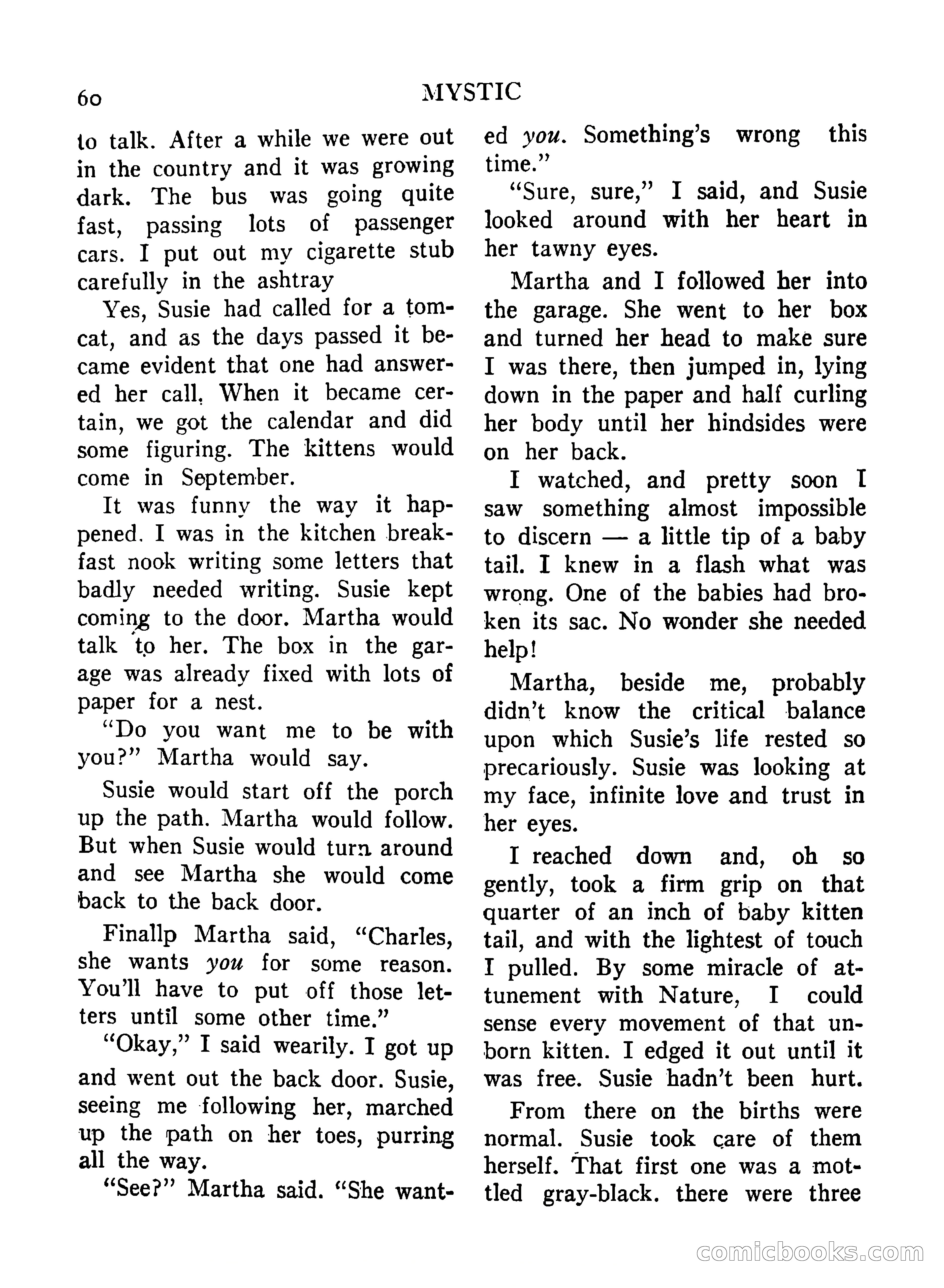 Mystic Magazine, December 1954 — page 60 of 133