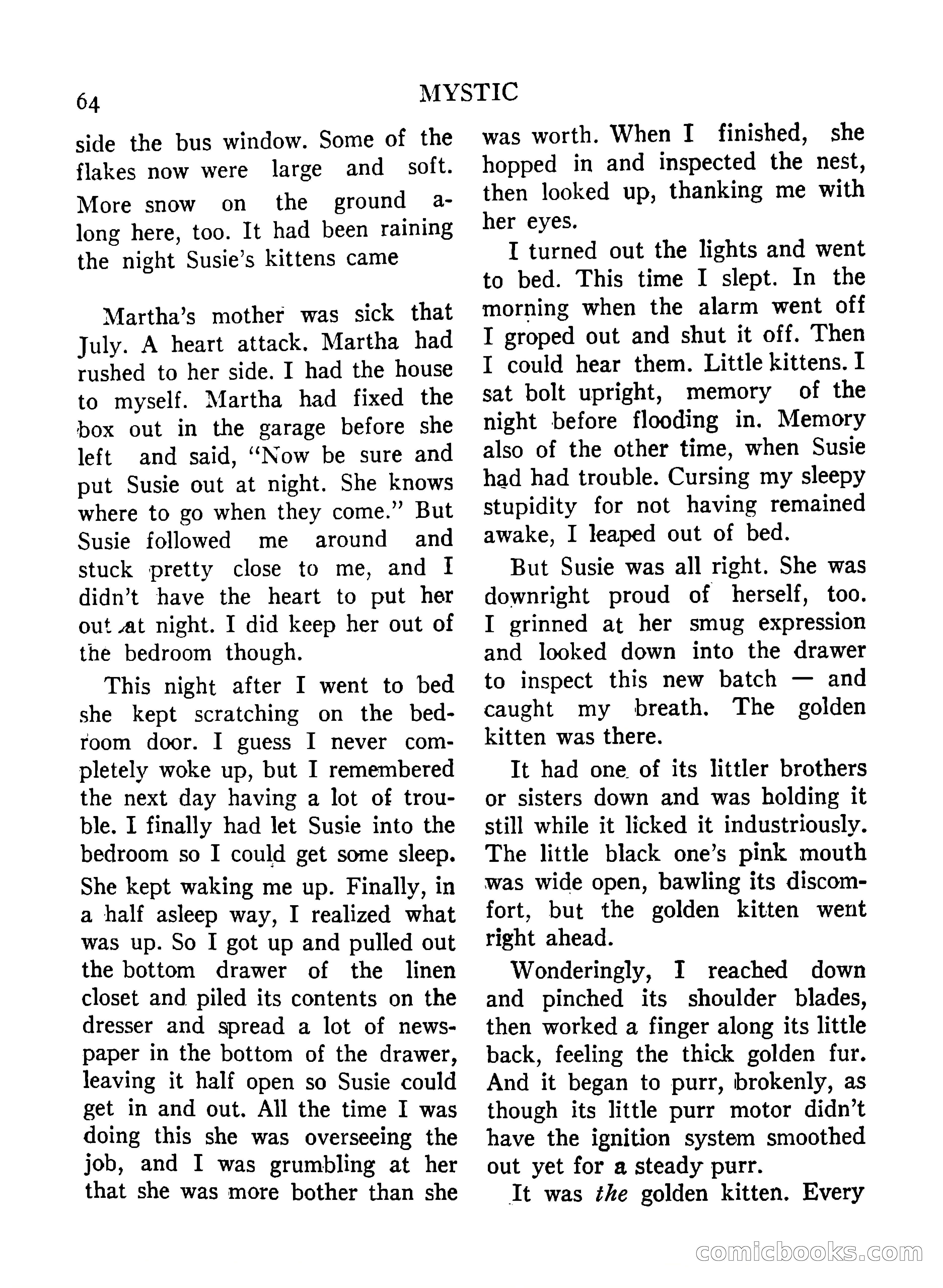 Mystic Magazine, December 1954 — page 64 of 133