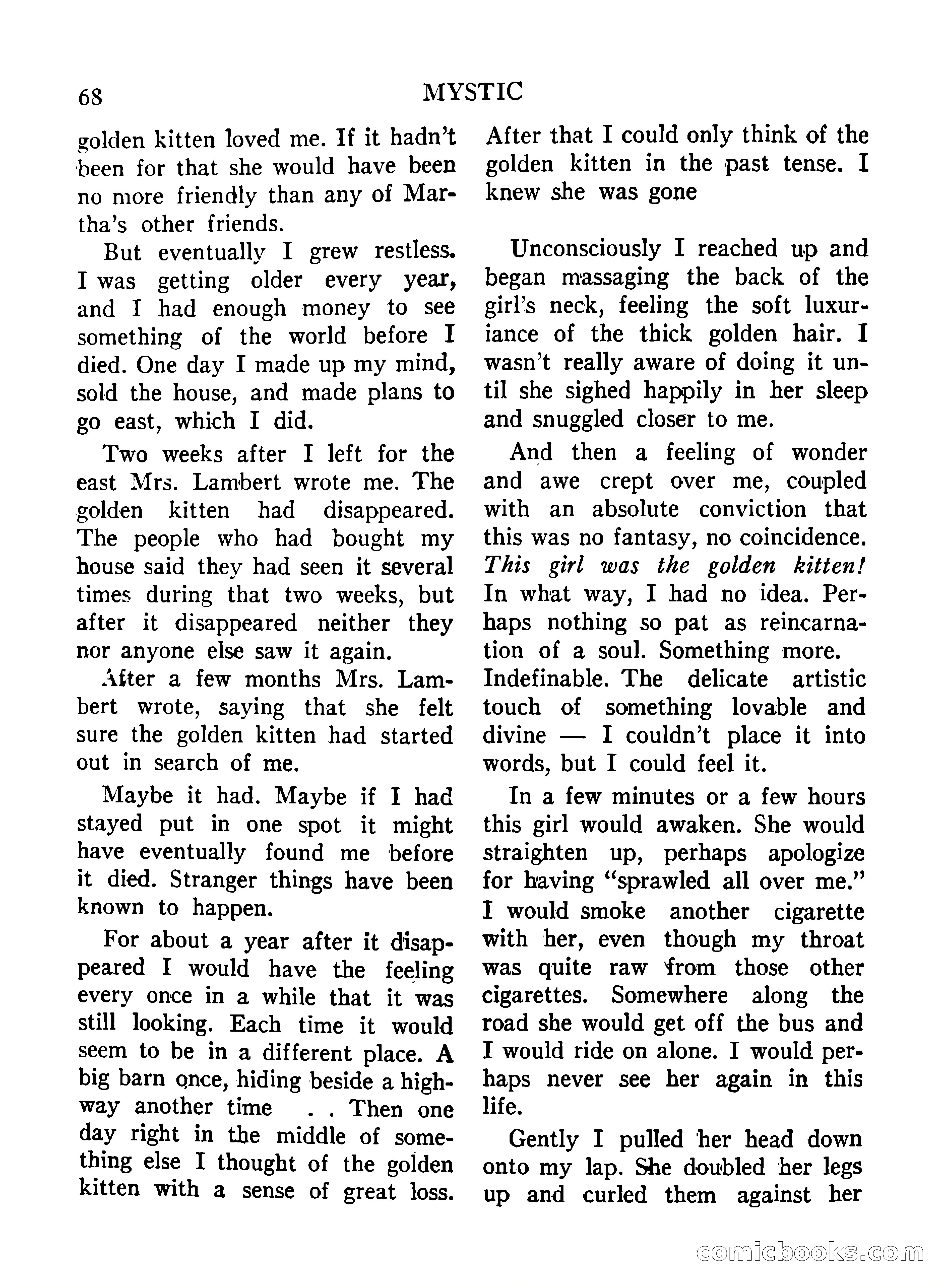 Mystic Magazine, December 1954 — page 68 of 133