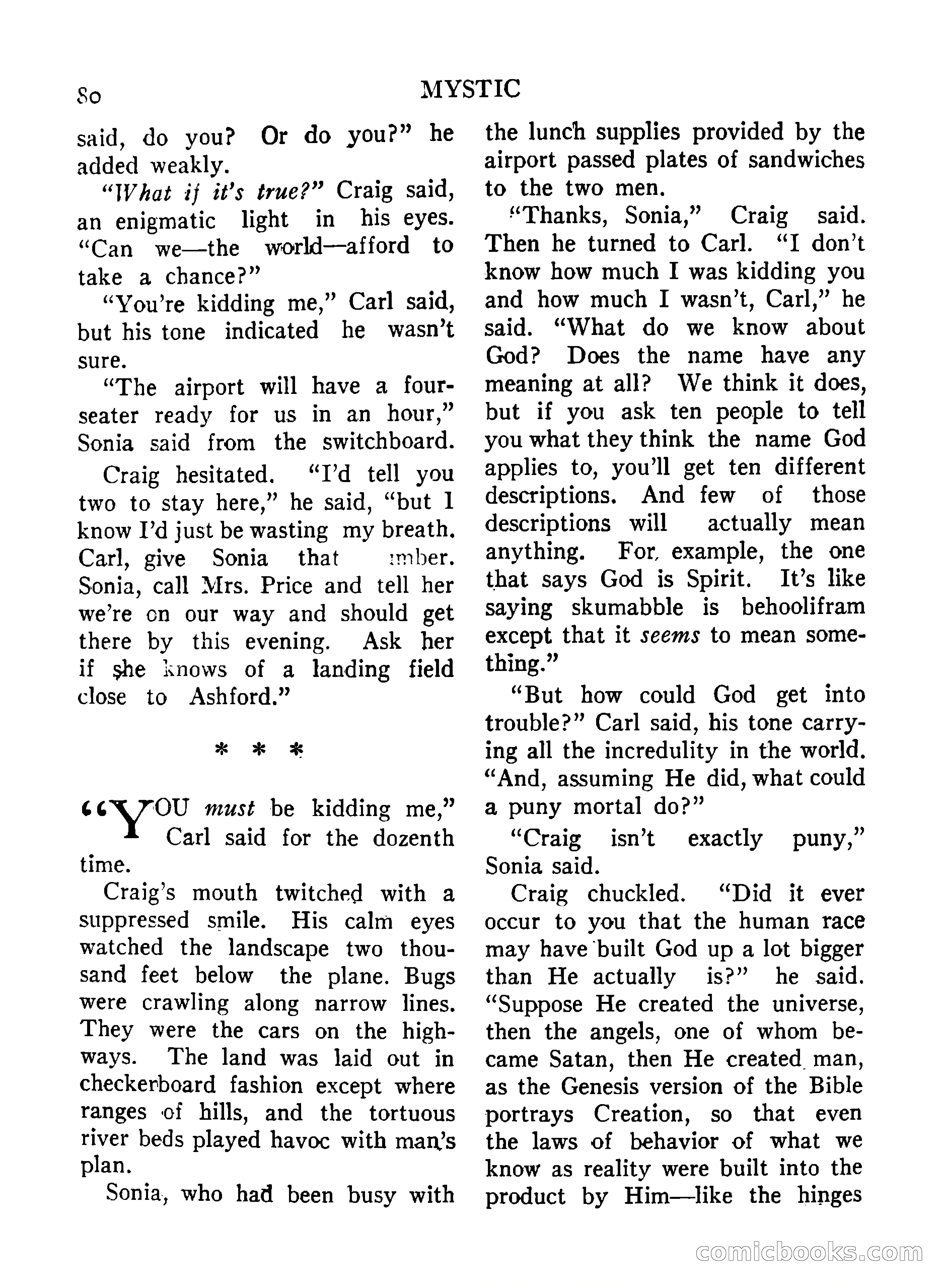 Mystic Magazine, December 1954 — page 80 of 133