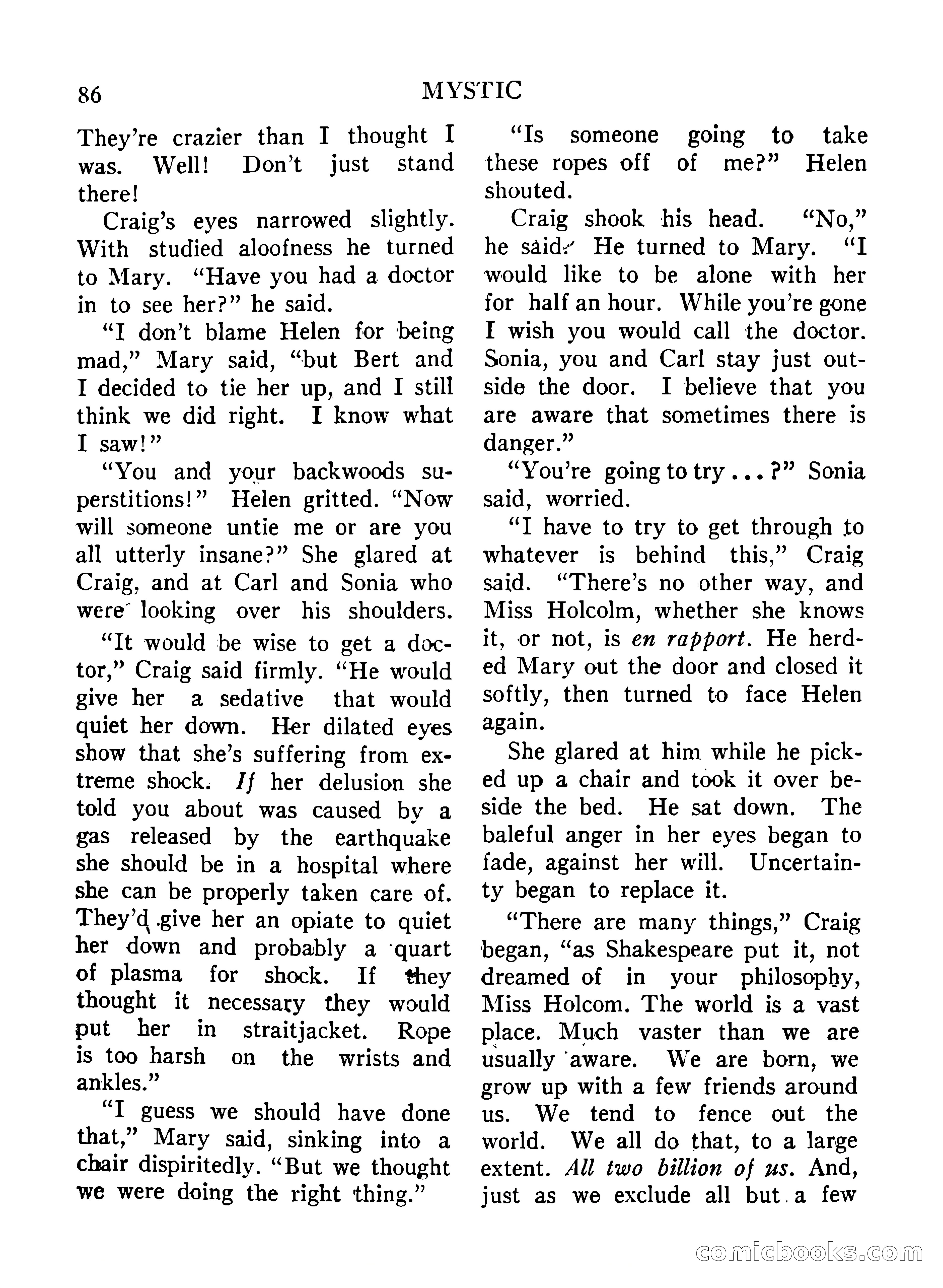 Mystic Magazine, December 1954 — page 86 of 133