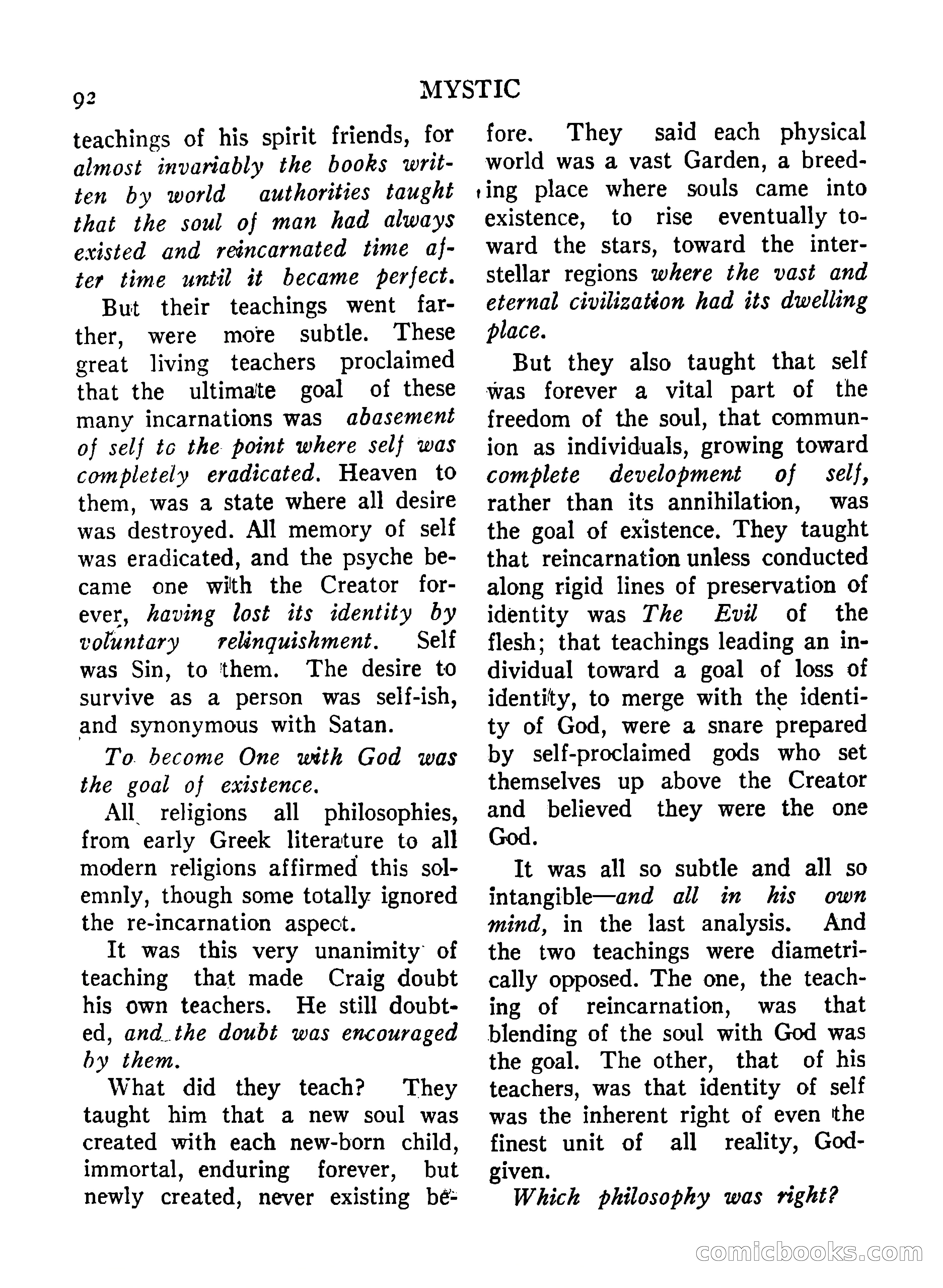 Mystic Magazine, December 1954 — page 92 of 133