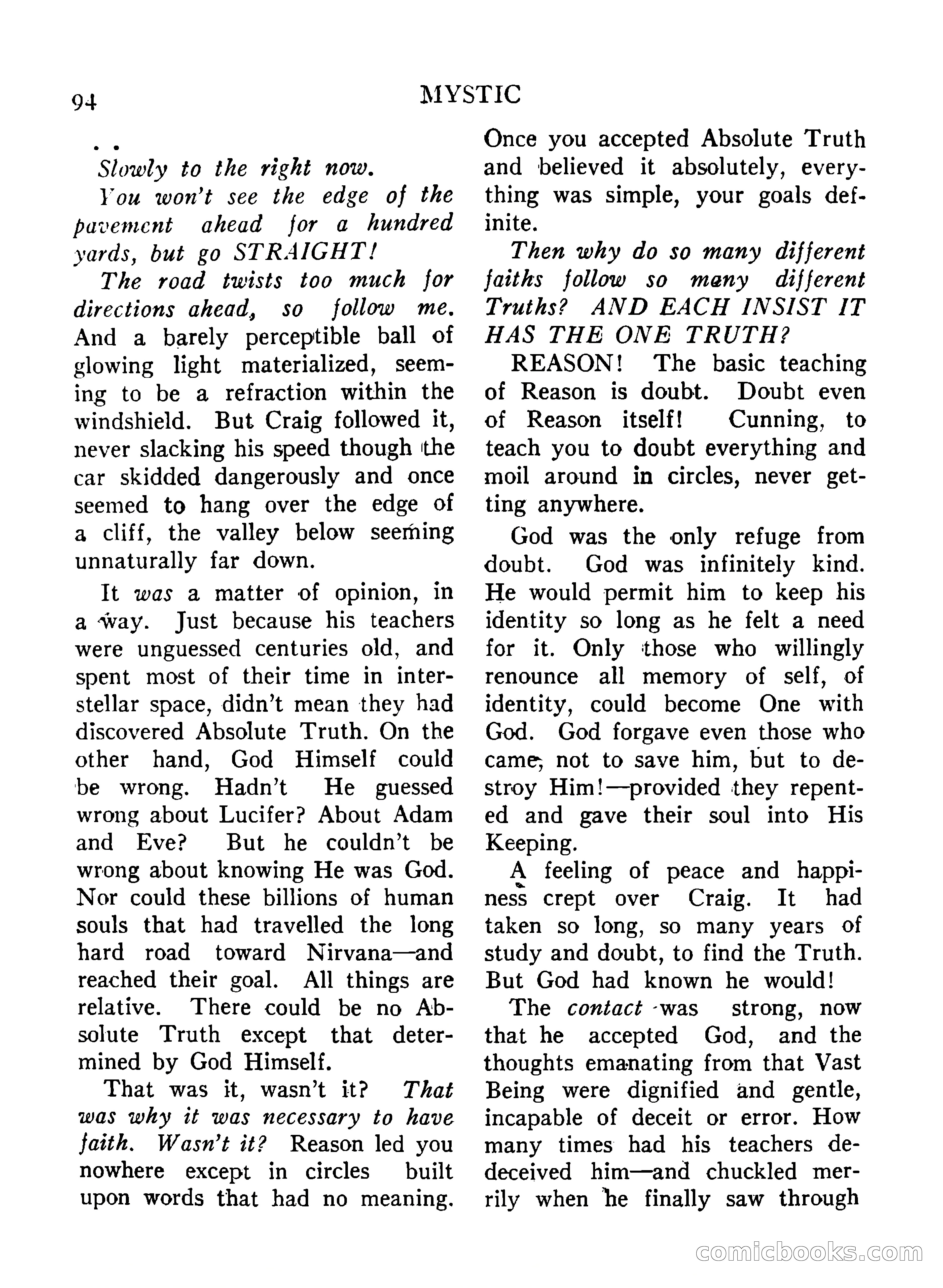 Mystic Magazine, December 1954 — page 94 of 133