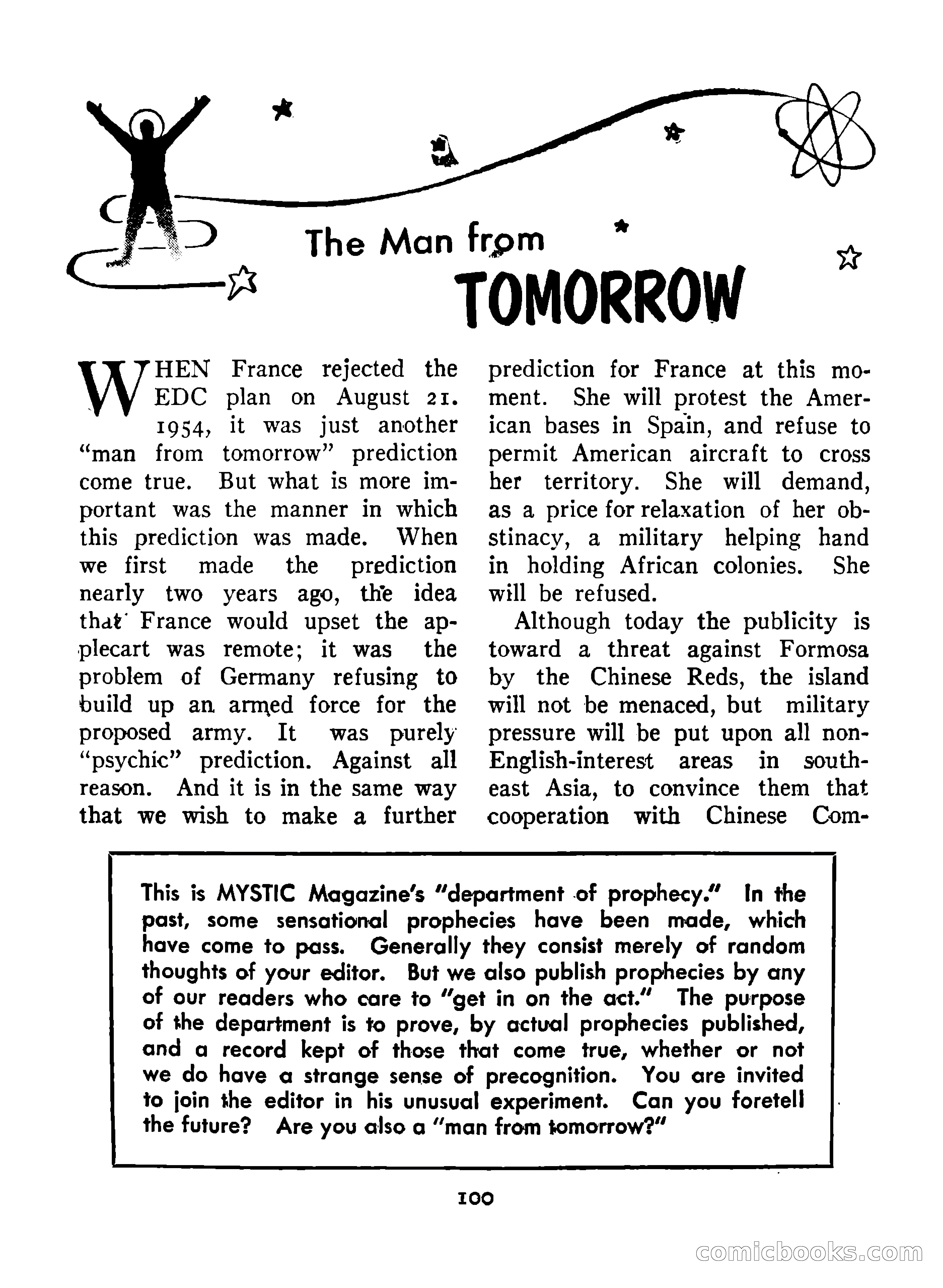 Mystic Magazine, December 1954 — page 100 of 133