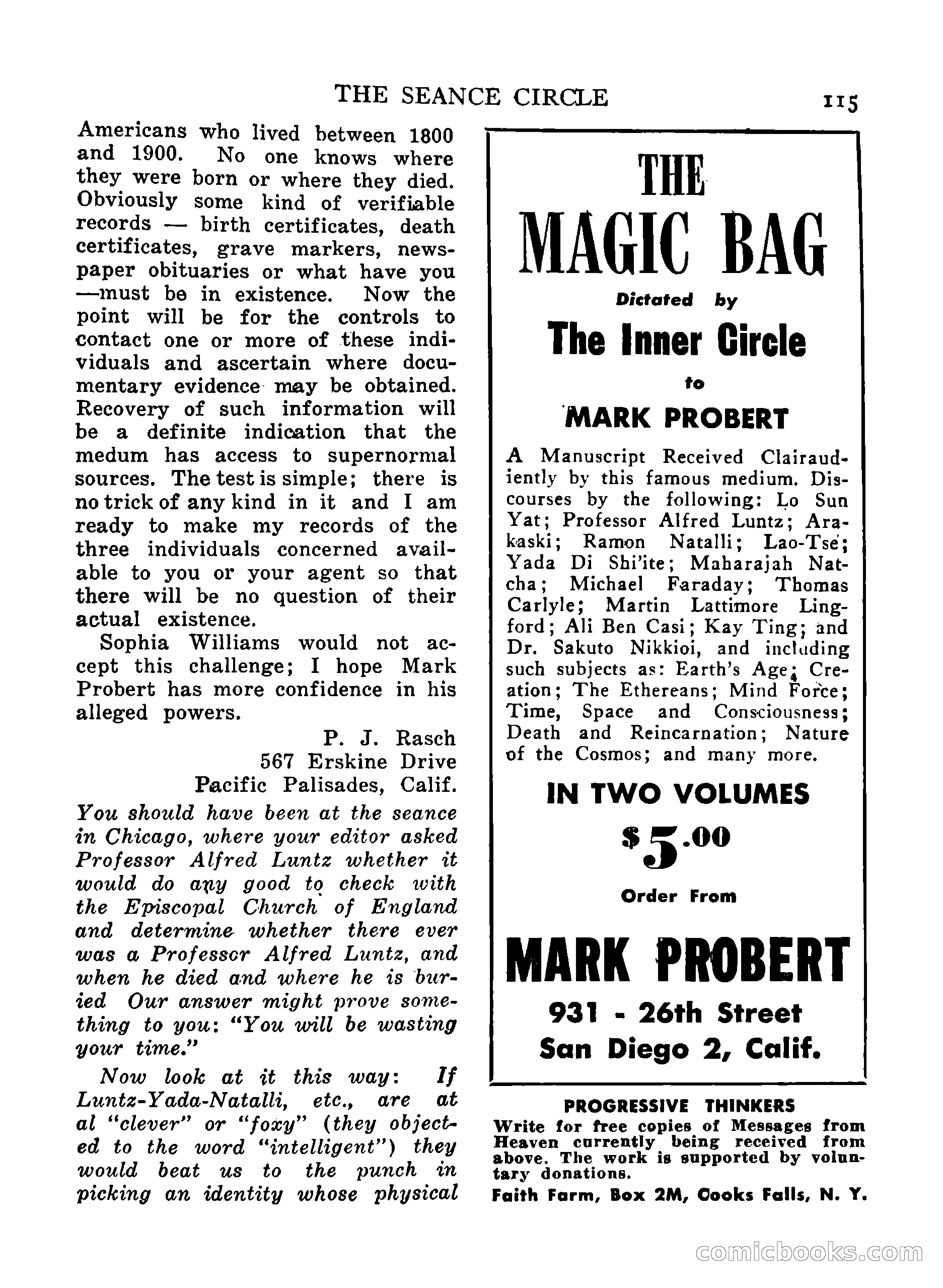 Mystic Magazine, December 1954 — page 115 of 133