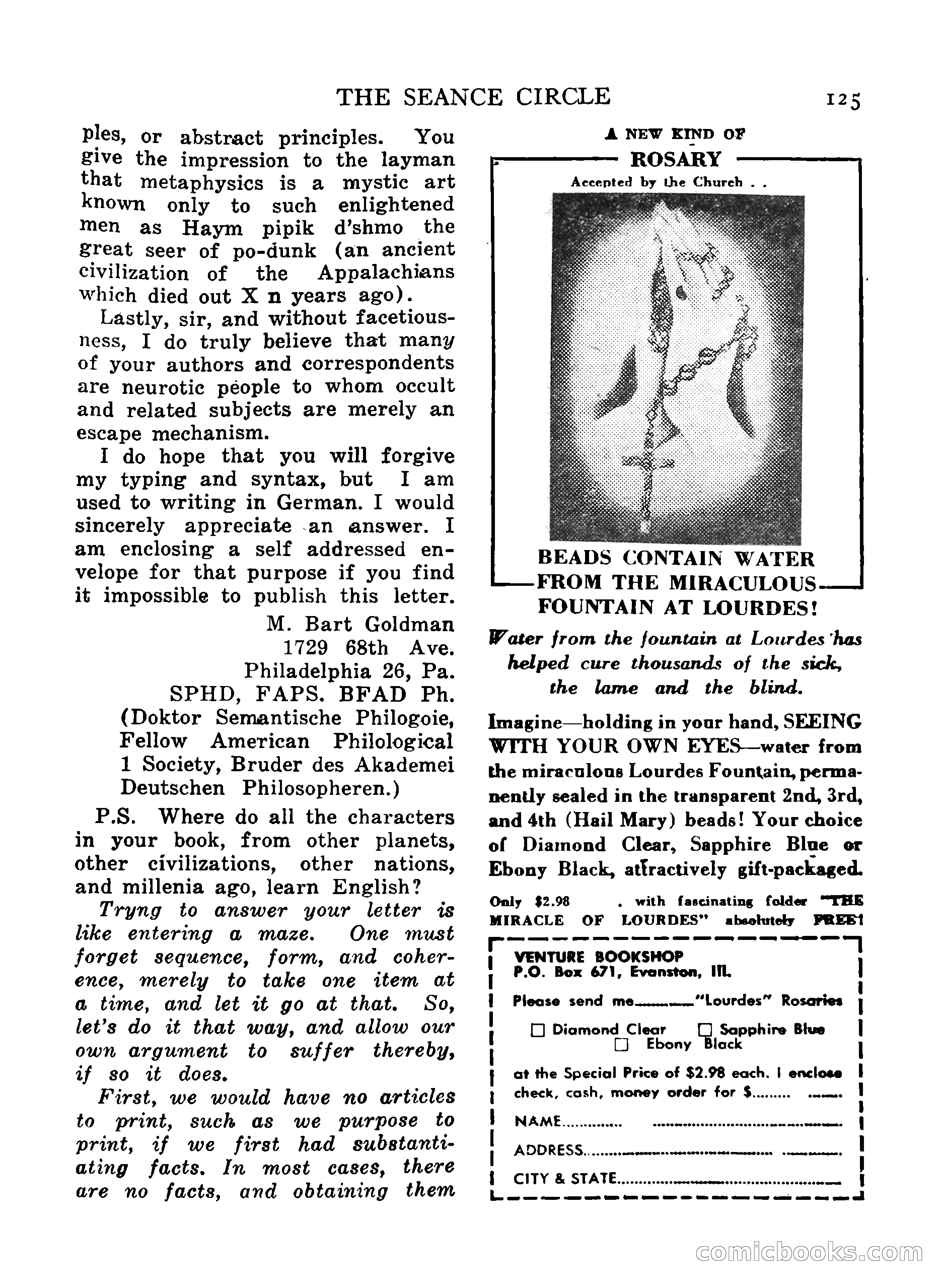 Mystic Magazine, December 1954 — page 125 of 133