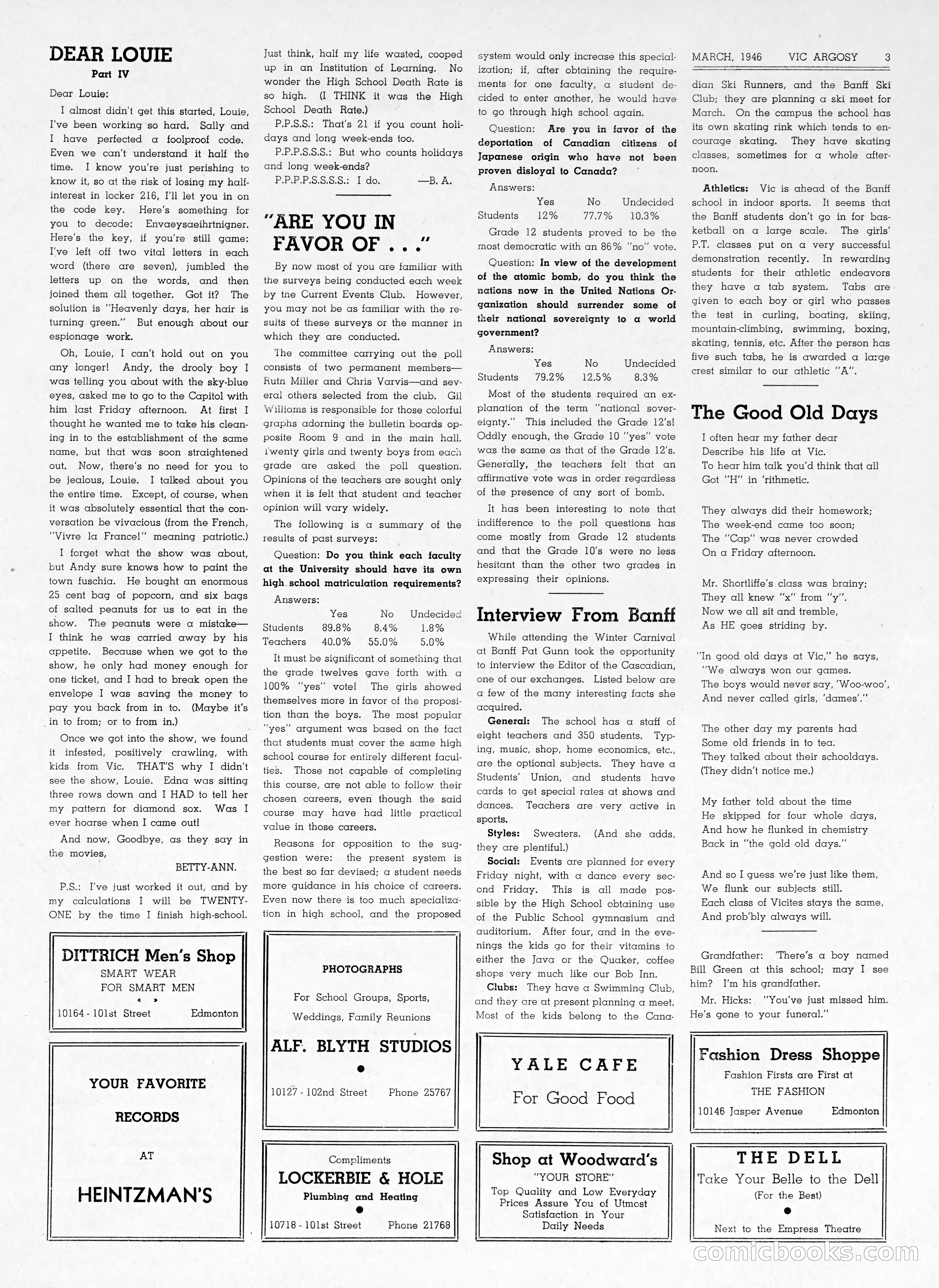 Vic Argosy, Vol. 14, No. 4 — page 3 of 8