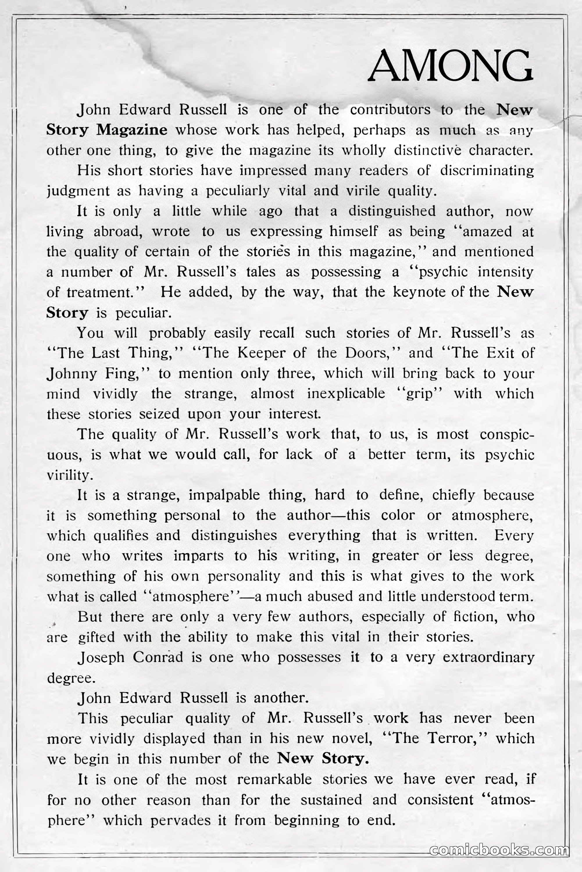 New Story Magazine, July 1914 — page 4 of 204